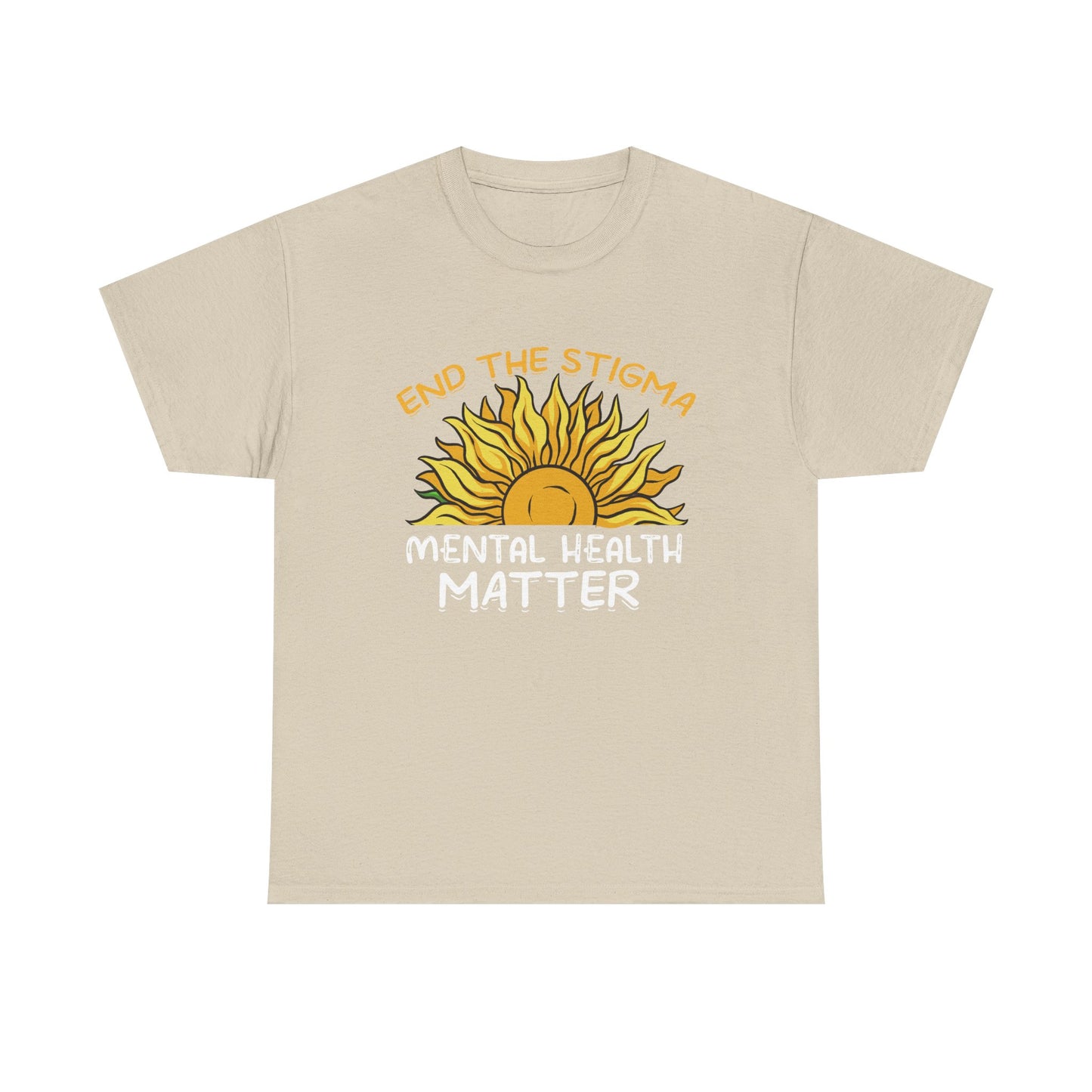 Mental Health Matter T-Shirt — "End the Stigma" Sun Graphic Tee