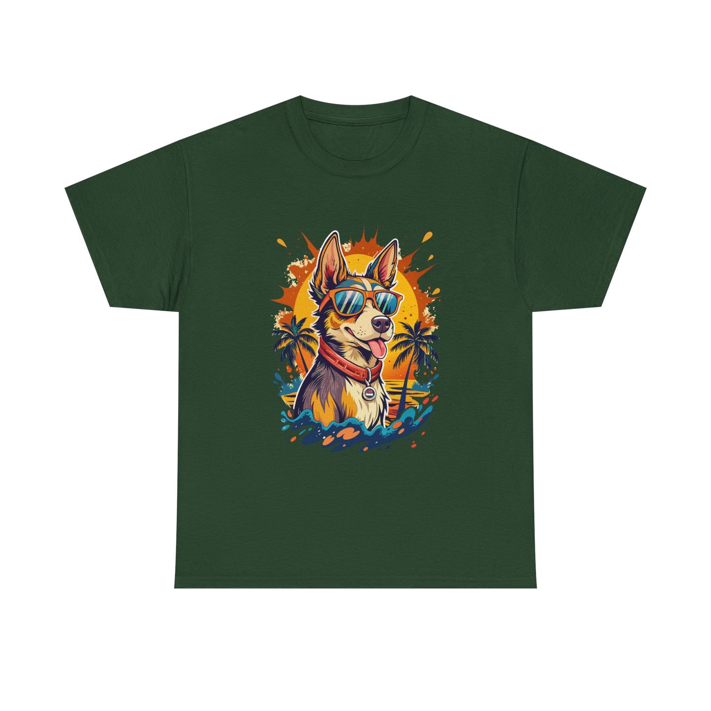 Cool Corgi Summer Tee — Sunglasses Dog Beach T-Shirt