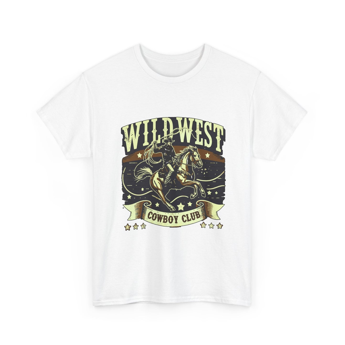 Wild West Cowboy Club T‑Shirt — Vintage Rodeo Western Graphic Tee