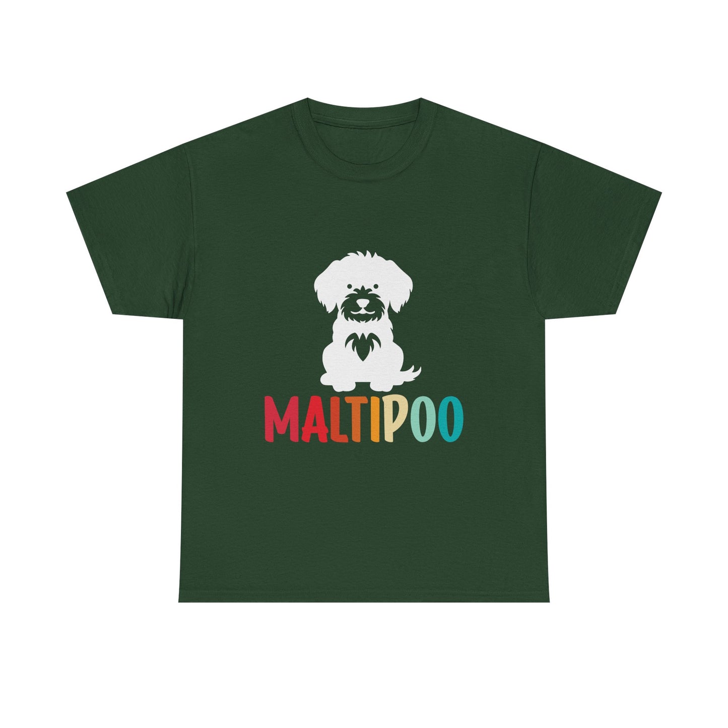 Maltipoo Graphic Tee — Retro Rainbow Dog Lover T‑Shirt