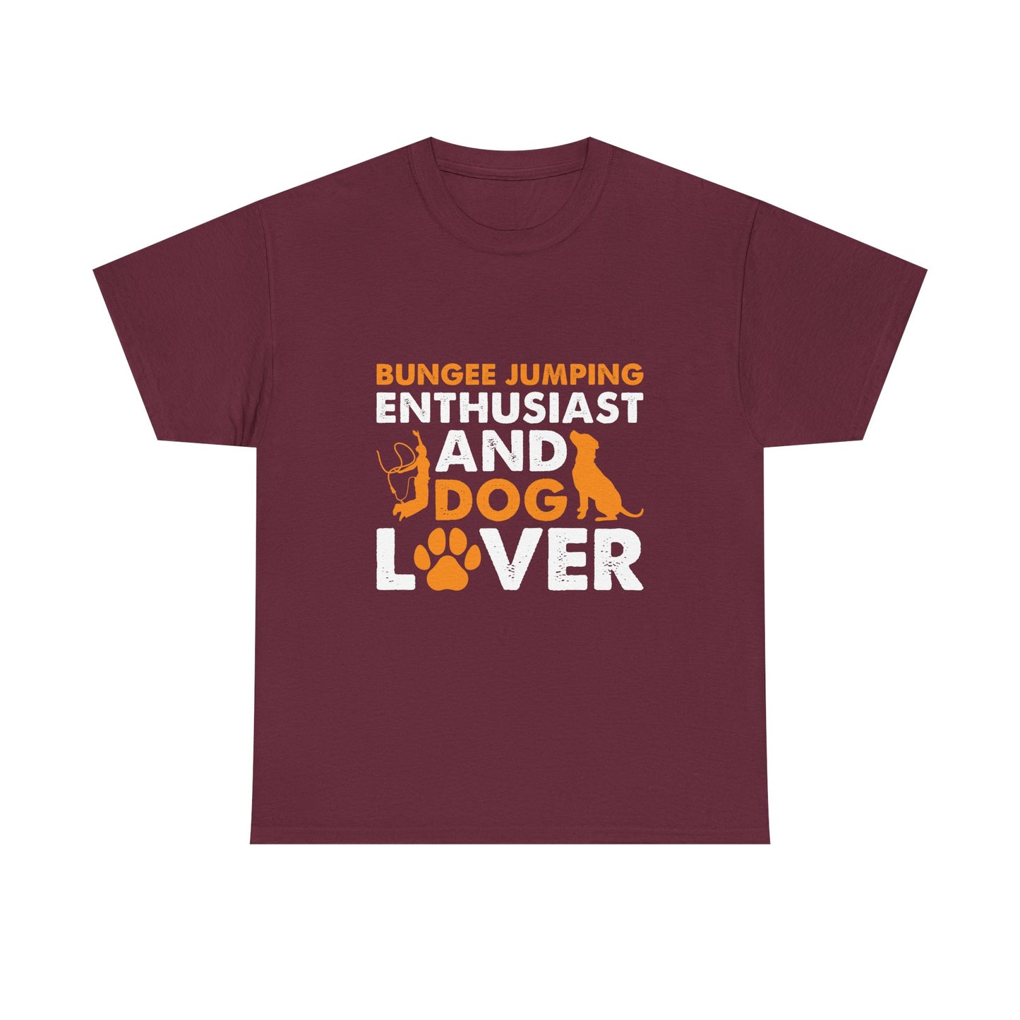 Bungee Jumping Enthusiast and Dog Lover T-Shirt