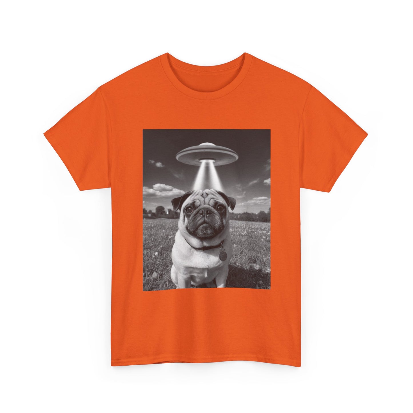 Pug Abduction Tee - Funny UFO Dog Graphic Shirt