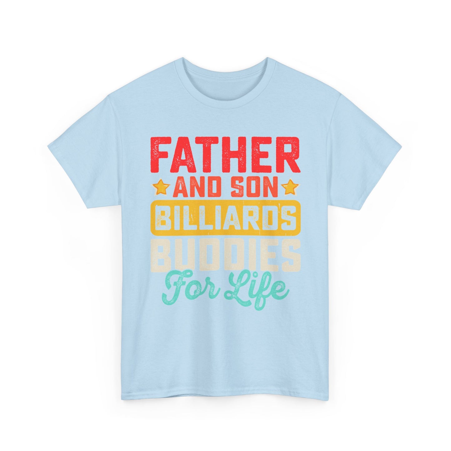 Billiards Buddies Father and Son Tee — "Father and Son Billiards Buddies for Life" Shirt