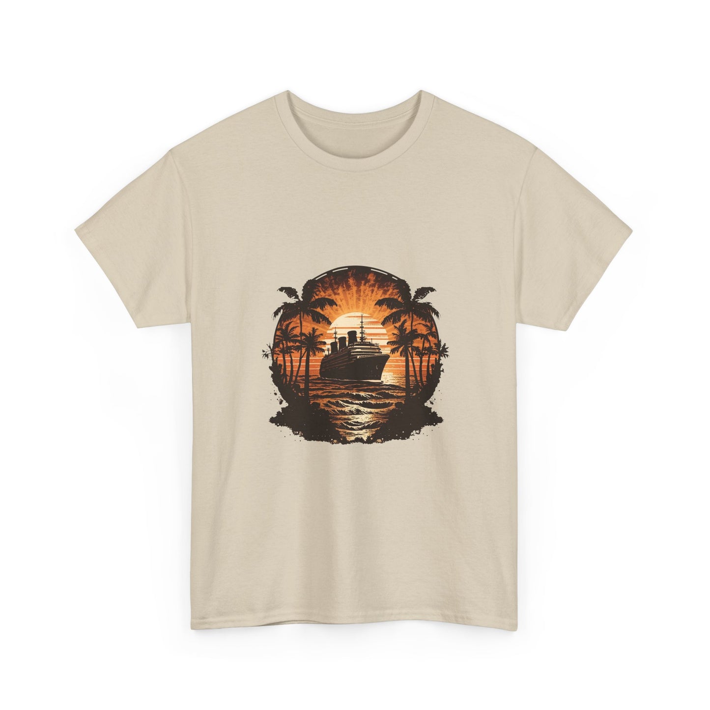 T-Shirt — Tropical Sunset Cruise Graphic Tee