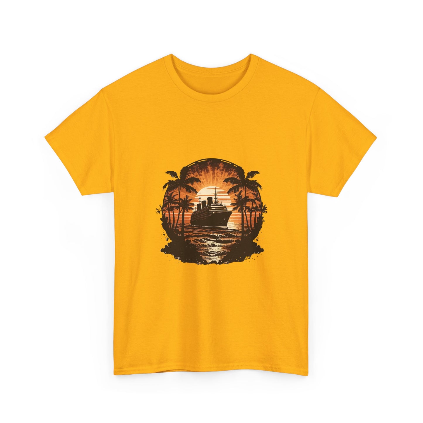 T-Shirt — Tropical Sunset Cruise Graphic Tee