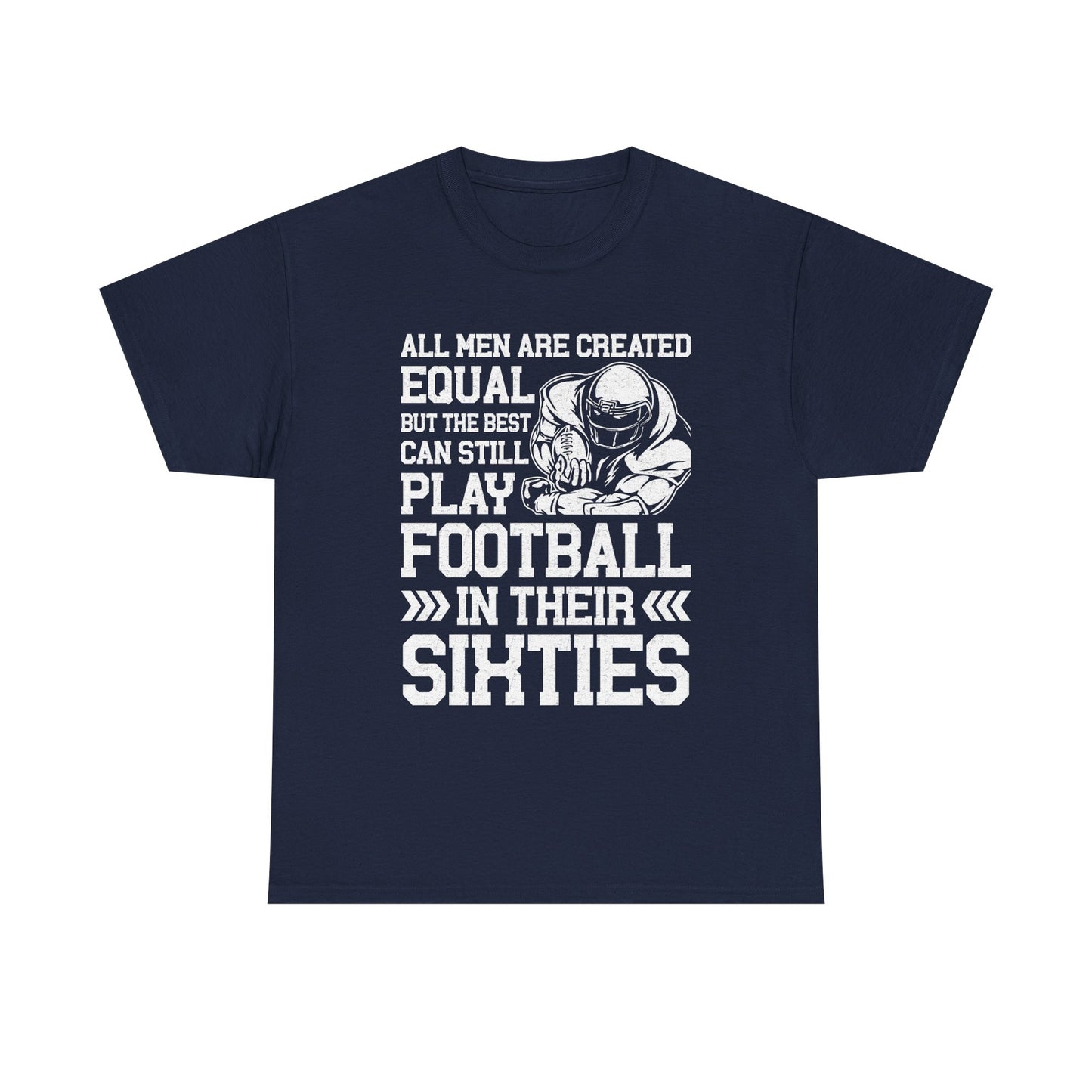 Football in Their Sixties T‑Shirt — Funny Retro Shirt for Older Players & Fans