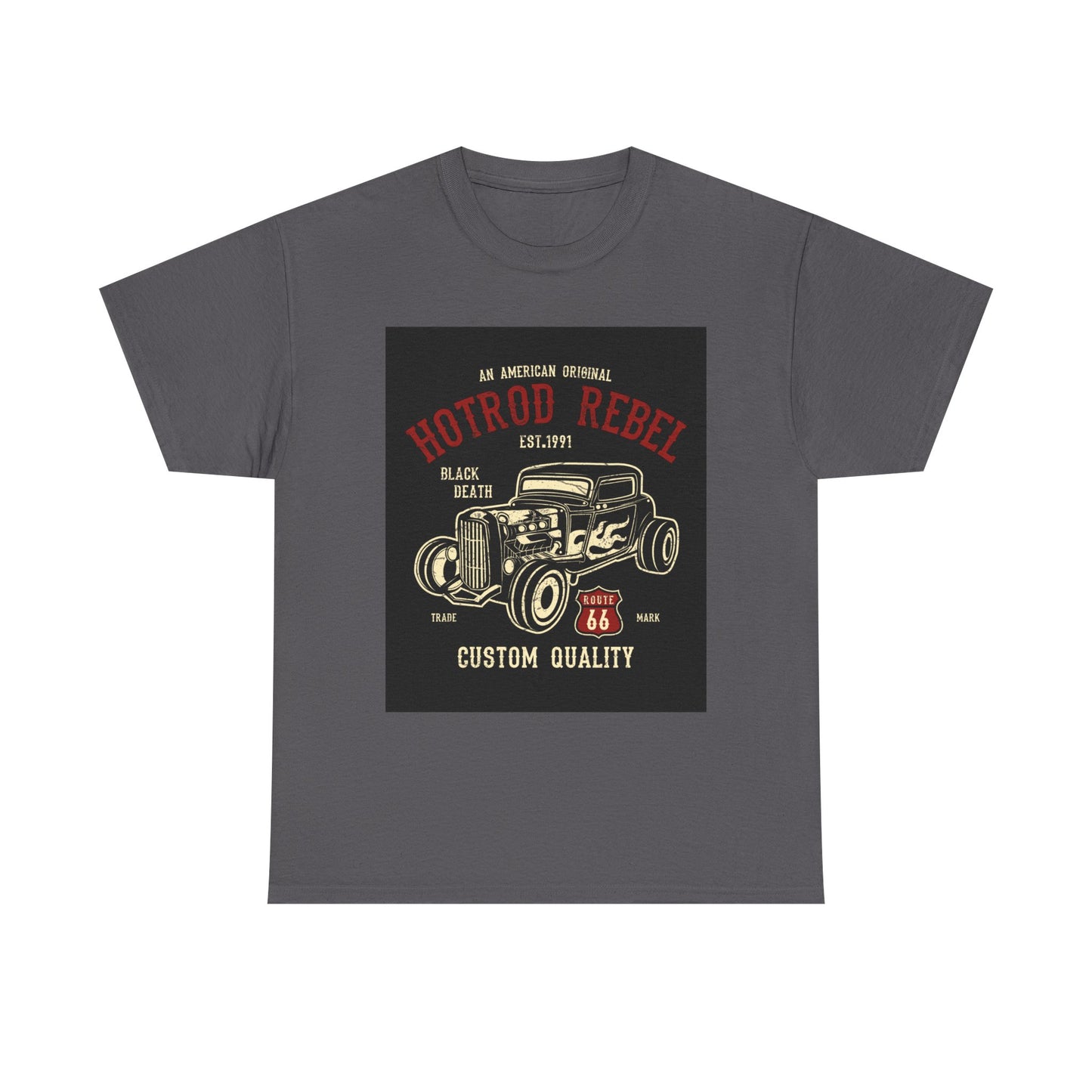 Hotrod Rebel T-Shirt – Vintage Custom Car Graphic Tee