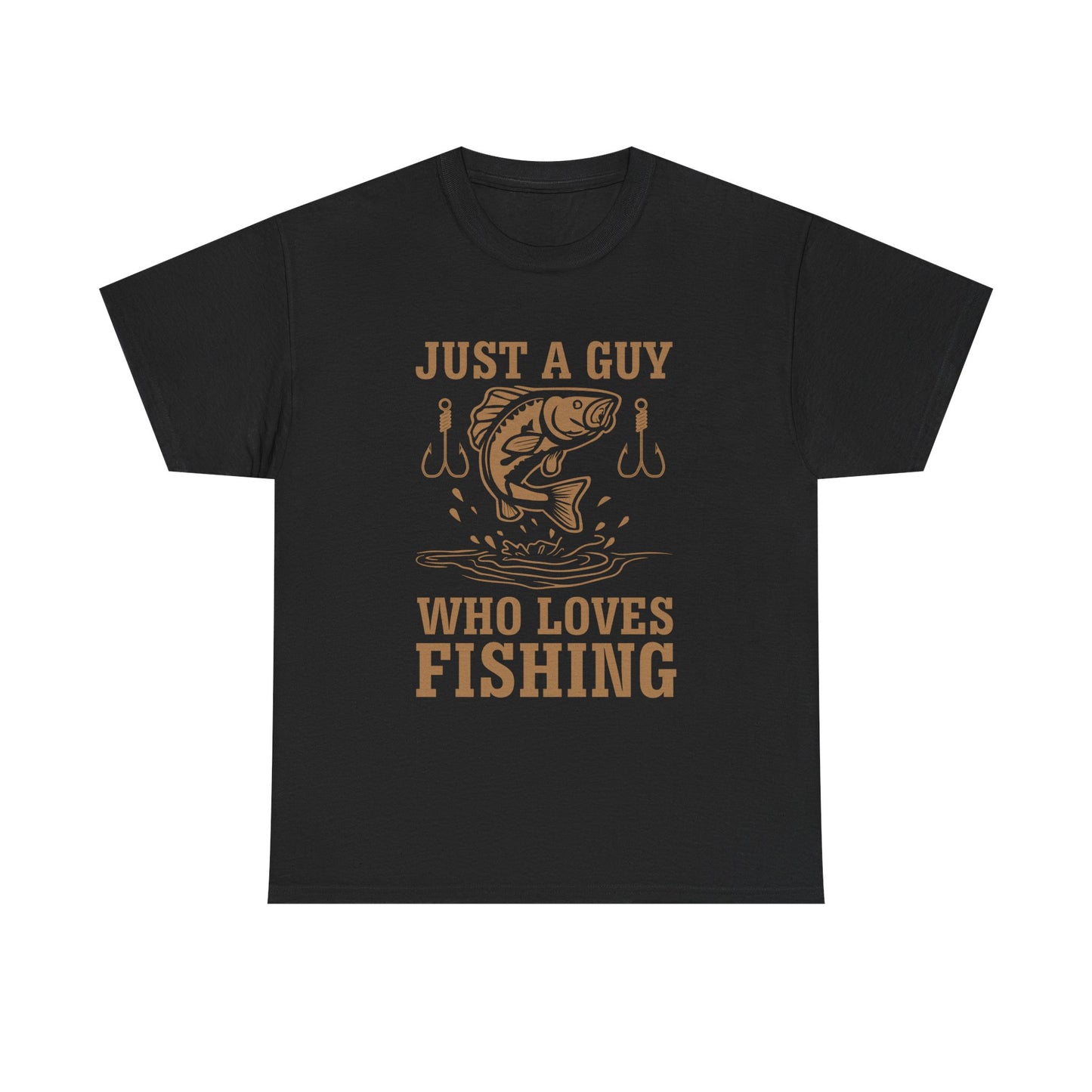Fishing T-Shirt — "Just a Guy Who Loves Fishing" Graphic Tee