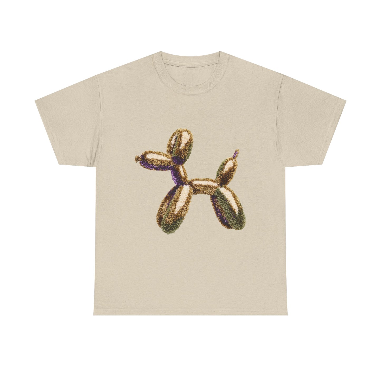 Balloon Dog T‑Shirt — Metallic Gold Balloon Animal Tee