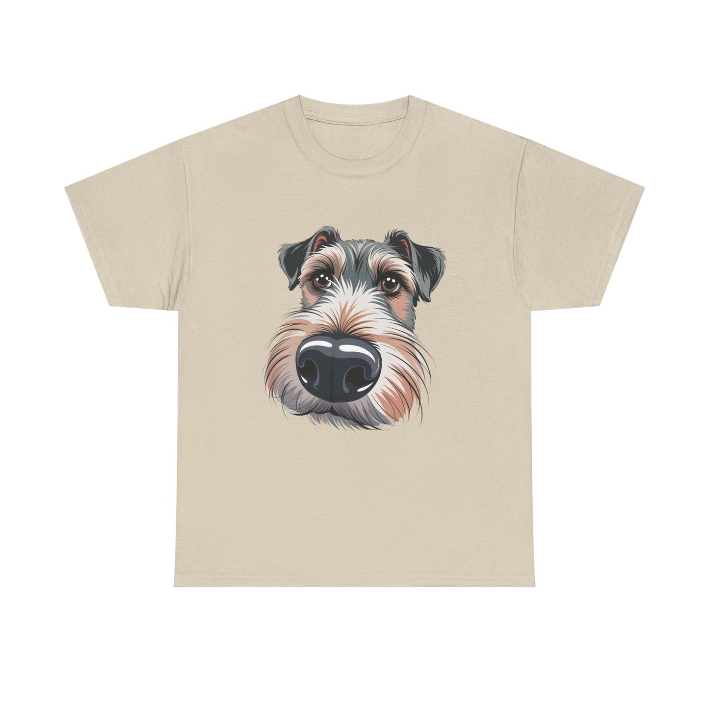 Schnauzer Nose Close-Up T-Shirt — Funny Dog Face Tee for Pet Lovers