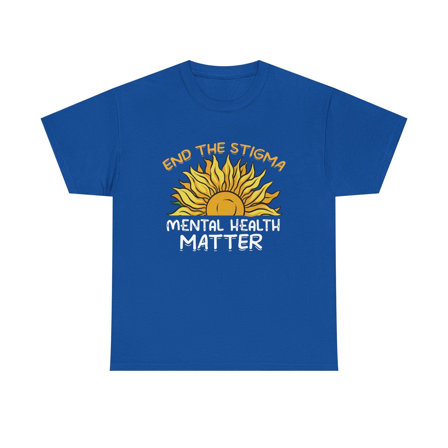Mental Health Matter T-Shirt — "End the Stigma" Sun Graphic Tee