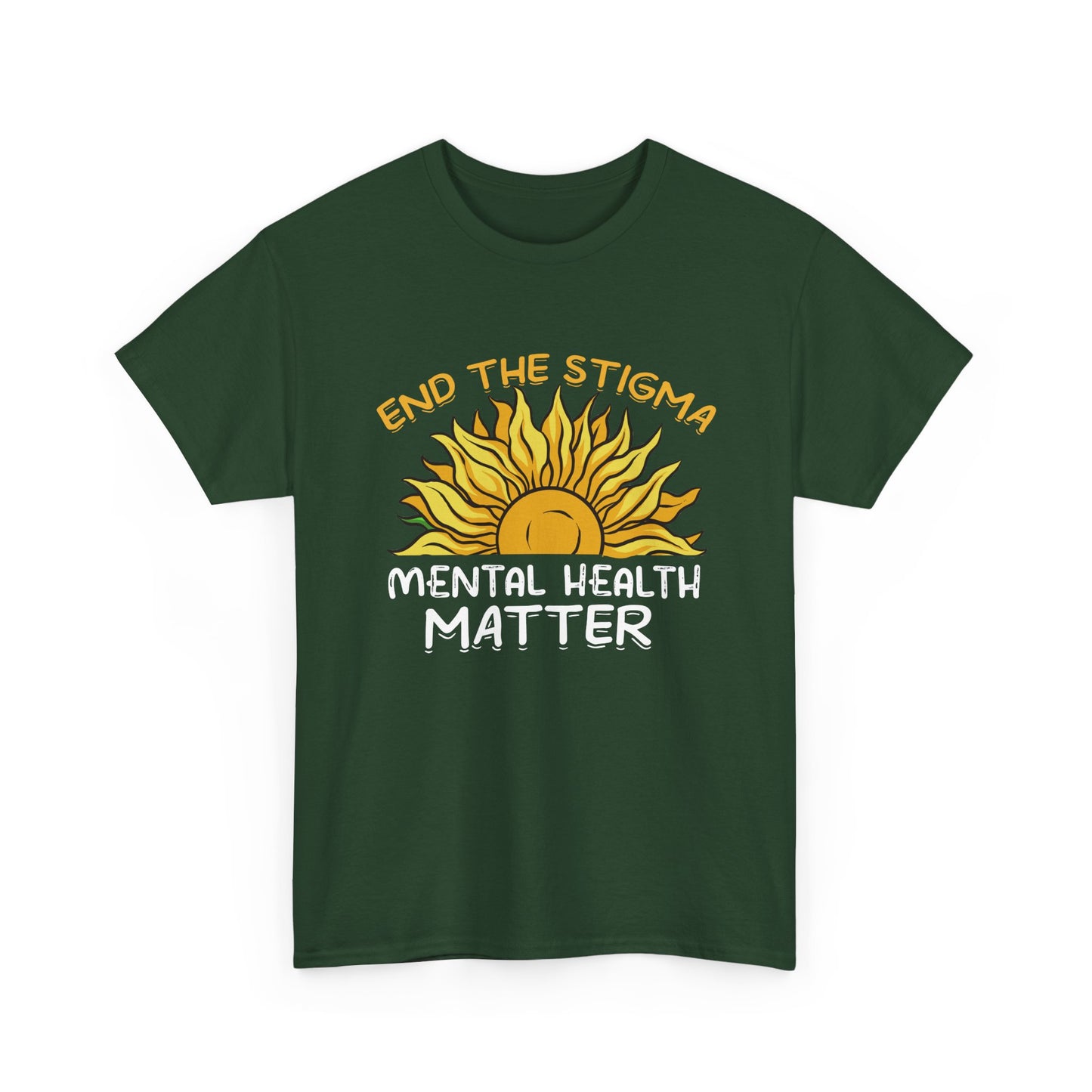Mental Health Matter T-Shirt — "End the Stigma" Sun Graphic Tee