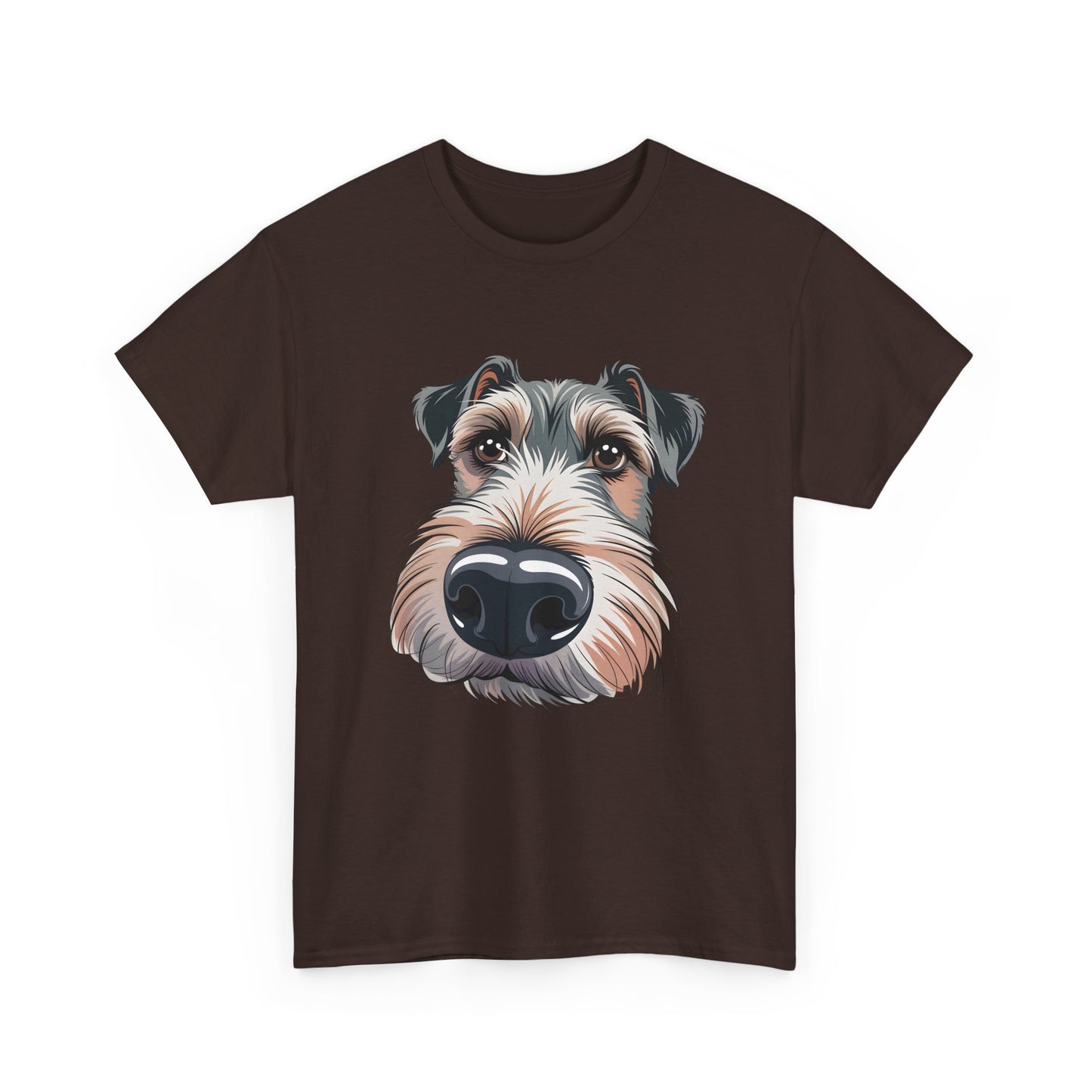 Schnauzer Nose Close-Up T-Shirt — Funny Dog Face Tee for Pet Lovers