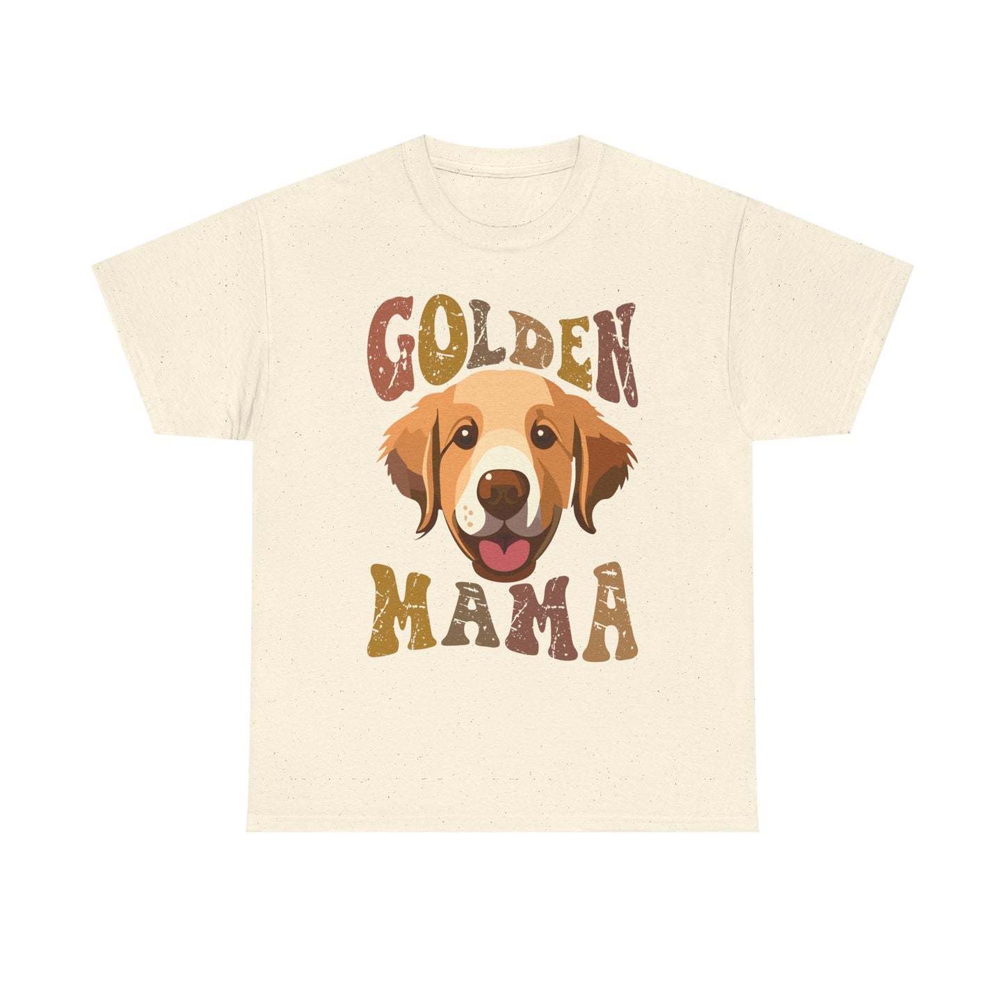 Golden Mama T‑Shirt — Cute Golden Retriever Mom Tee