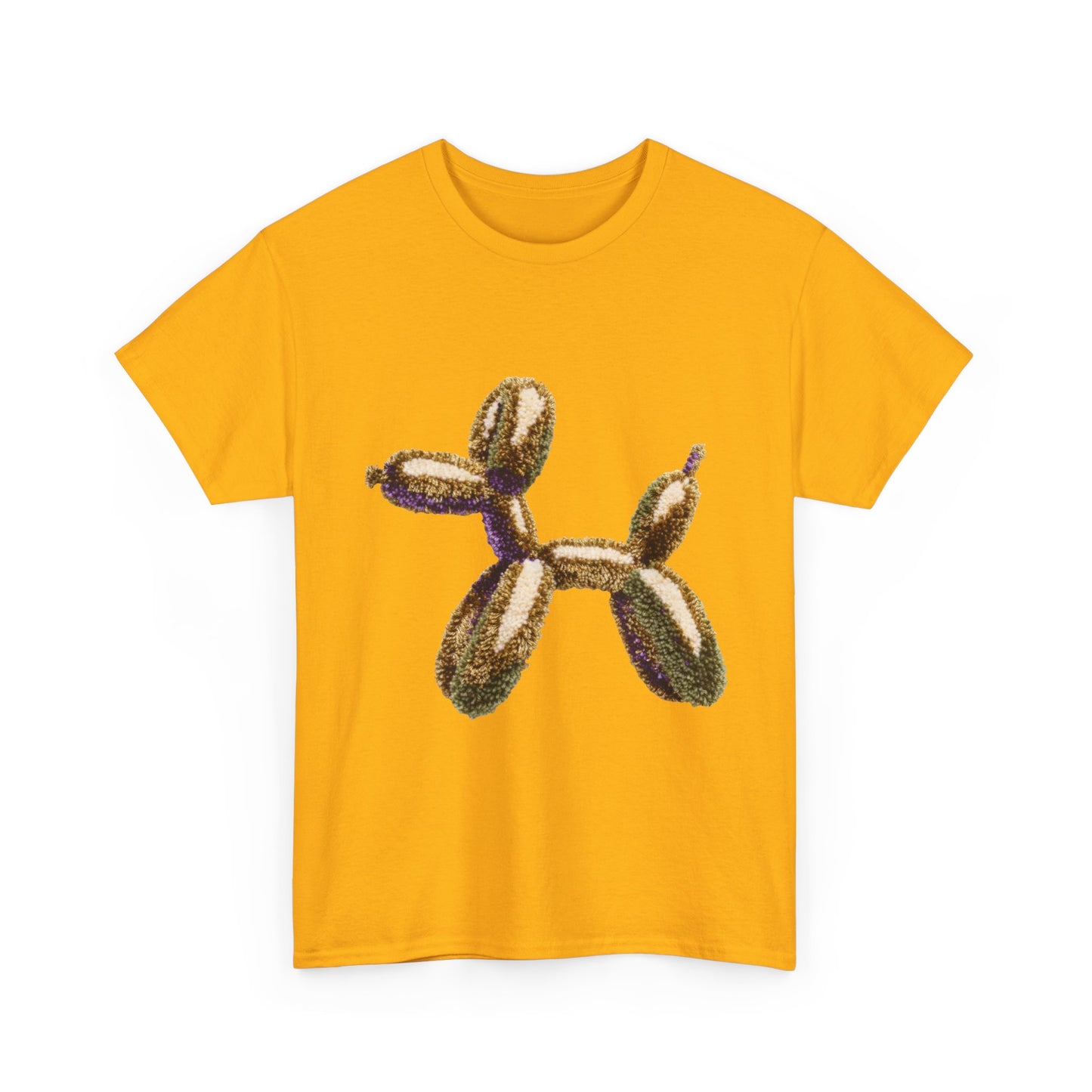 Balloon Dog T‑Shirt — Metallic Gold Balloon Animal Tee