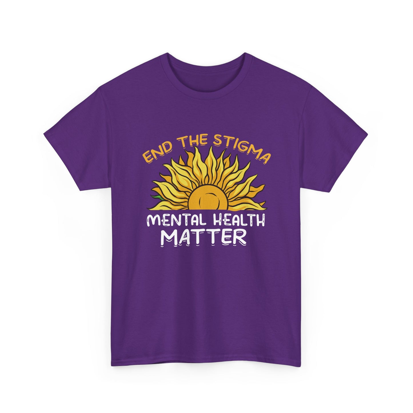 Mental Health Matter T-Shirt — "End the Stigma" Sun Graphic Tee