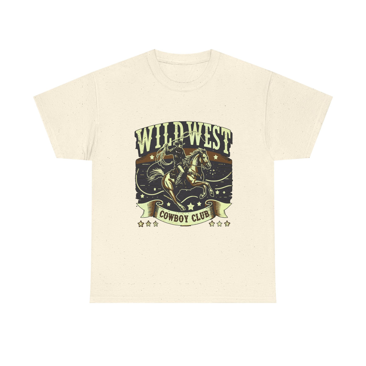 Wild West Cowboy Club T‑Shirt — Vintage Rodeo Western Graphic Tee