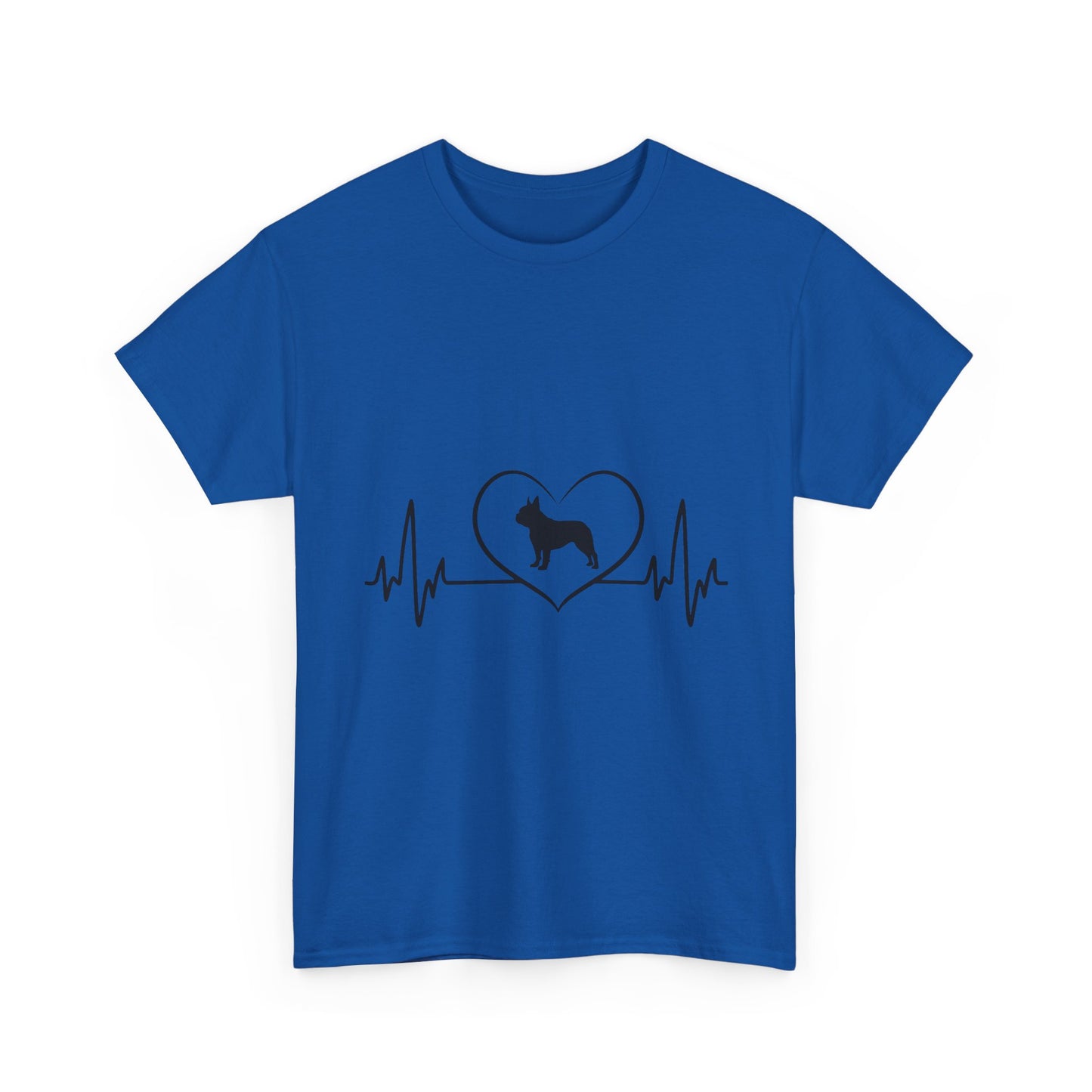 Dog Lover Tee — Heartbeat Paw Print Graphic Shirt