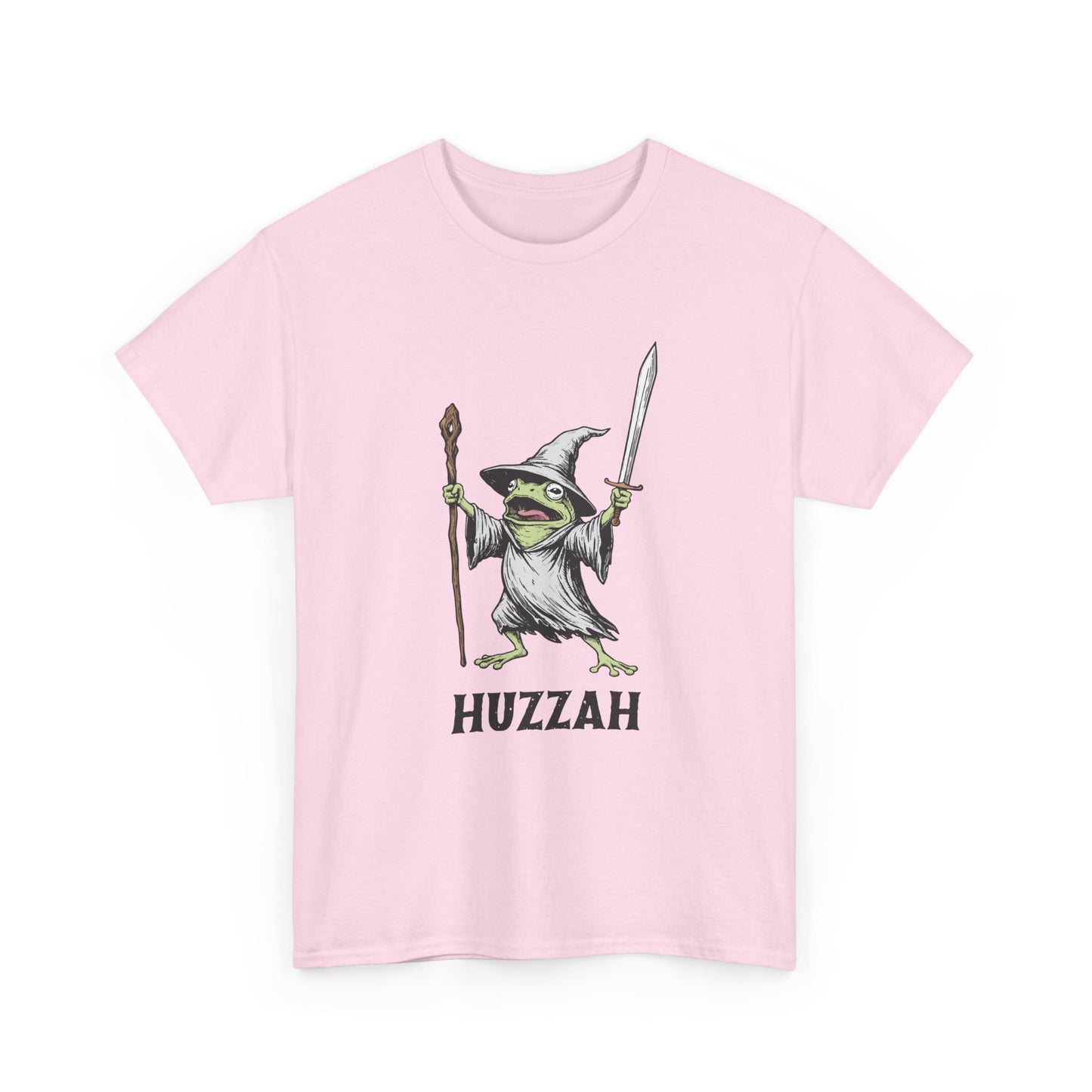 T-Shirt — Huzzah Frog Wizard Graphic Tee
