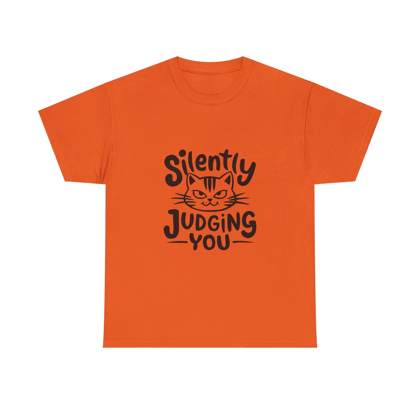 Cat T-Shirt – “Silently Judging You” Funny Graphic Tee