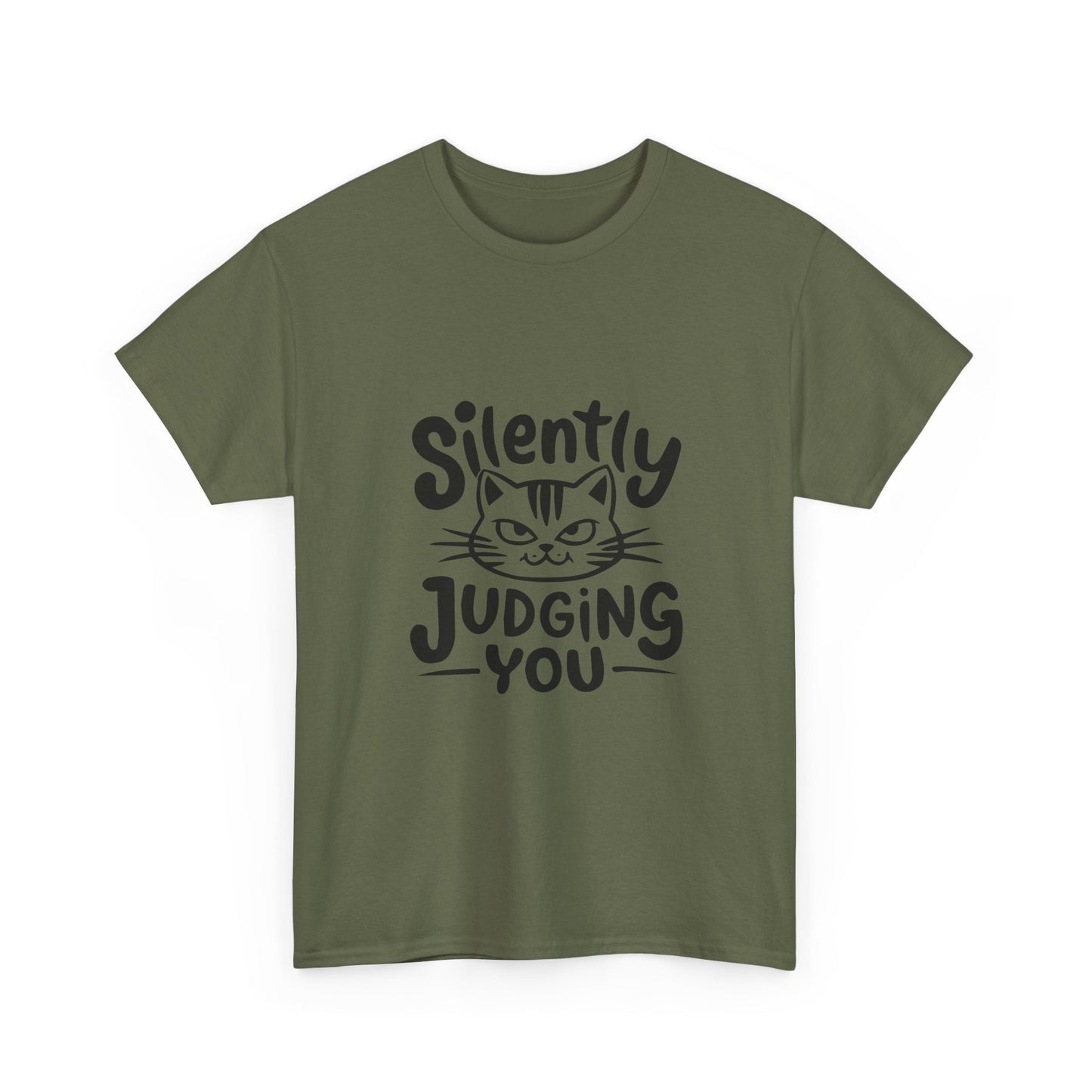 Cat T-Shirt – “Silently Judging You” Funny Graphic Tee