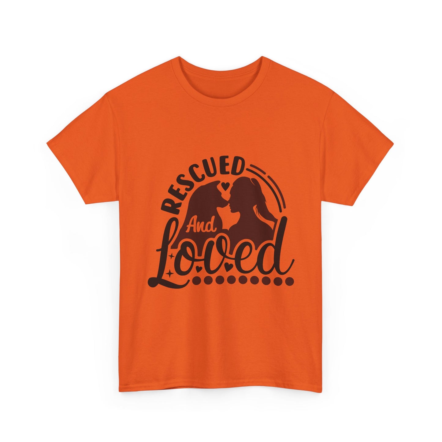 Rescued And Loved T-Shirt — Rescue Pet Adoption Tee