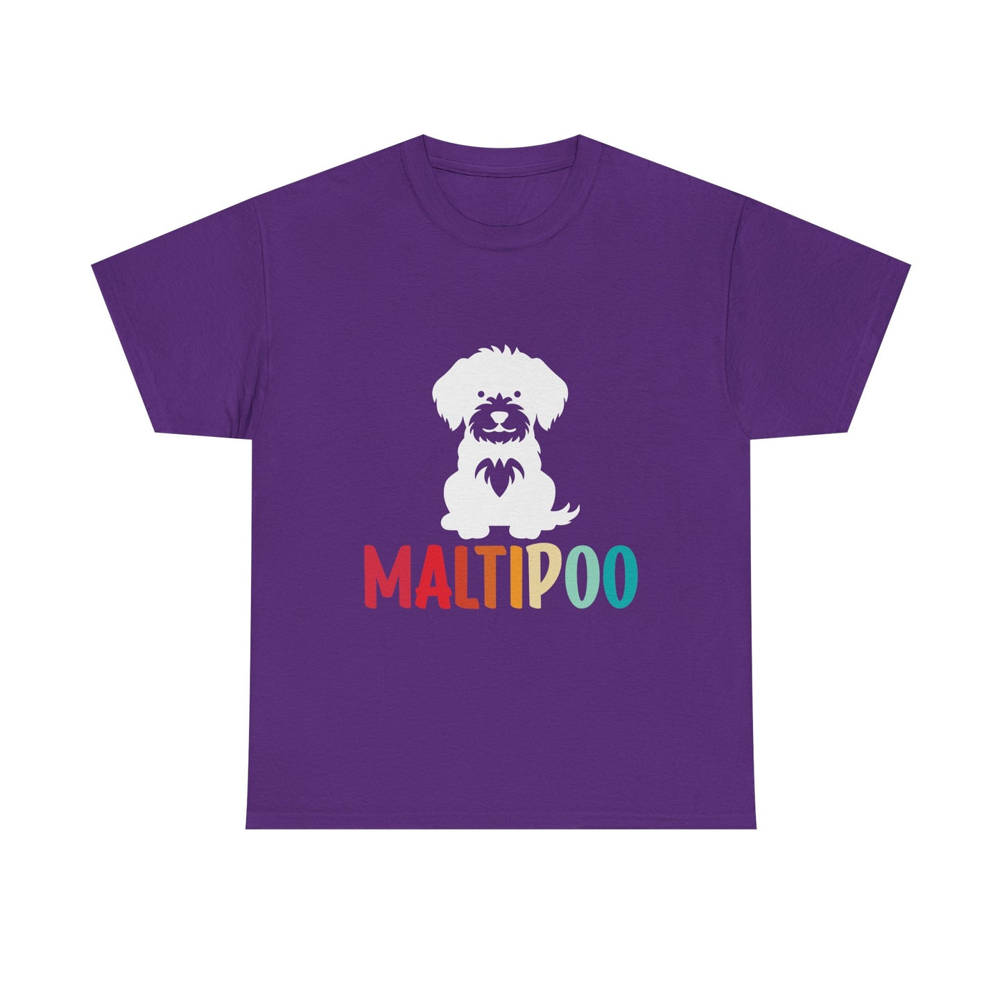 Maltipoo Graphic Tee — Retro Rainbow Dog Lover T‑Shirt