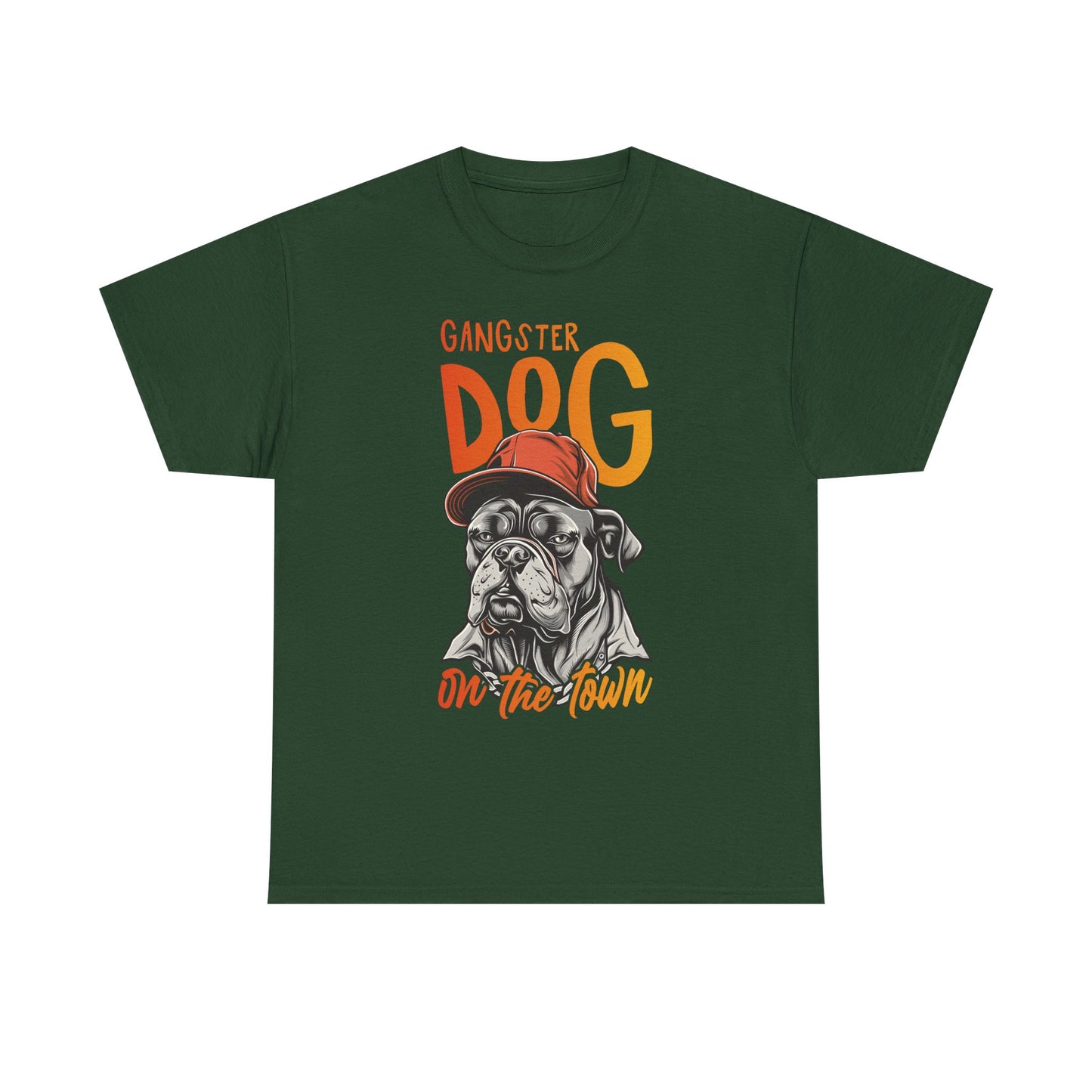 Gangster Dog T‑Shirt – 'Gangster Dog On The Town' Graphic Tee