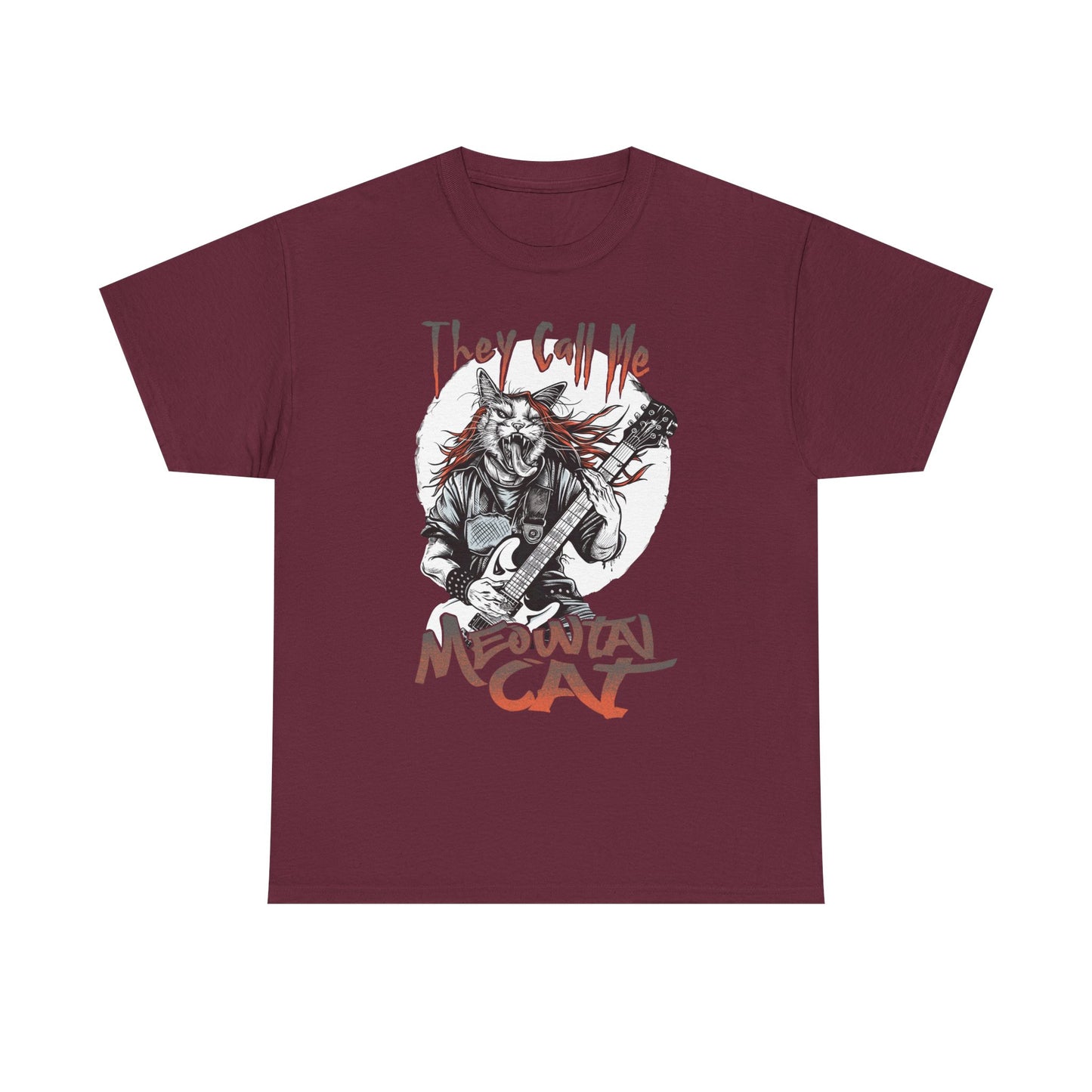 Meowtal Cat Guitar T-Shirt