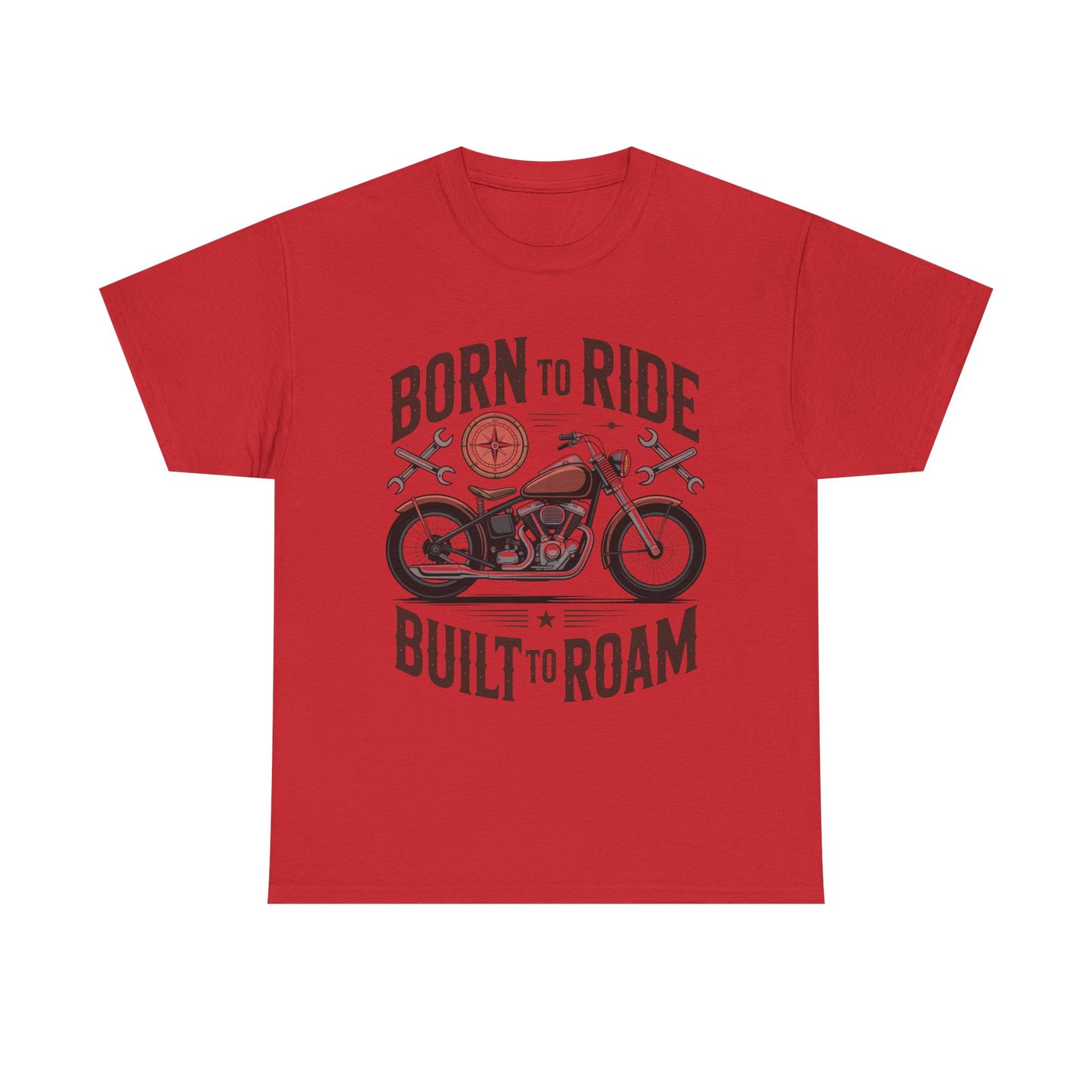 Born to Ride Built to Roam Motorcycle T-Shirt