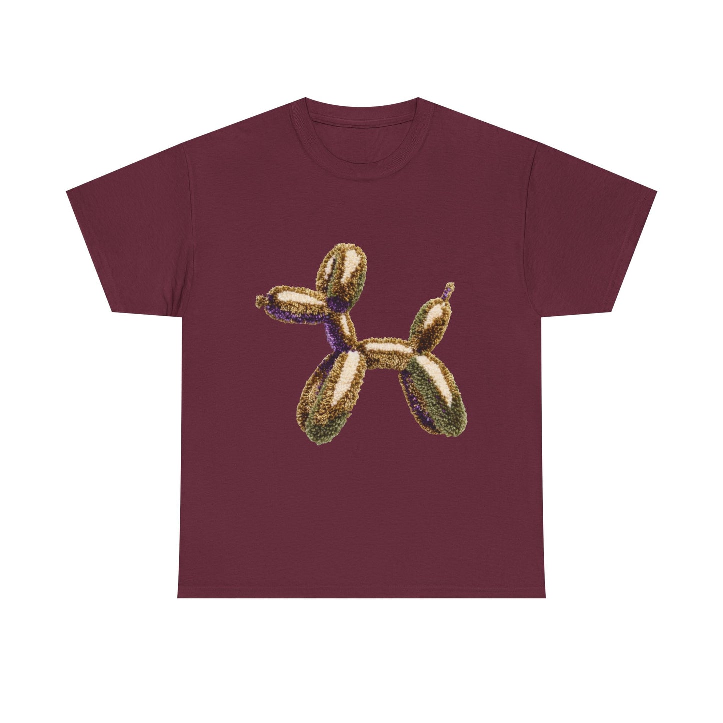 Balloon Dog T‑Shirt — Metallic Gold Balloon Animal Tee