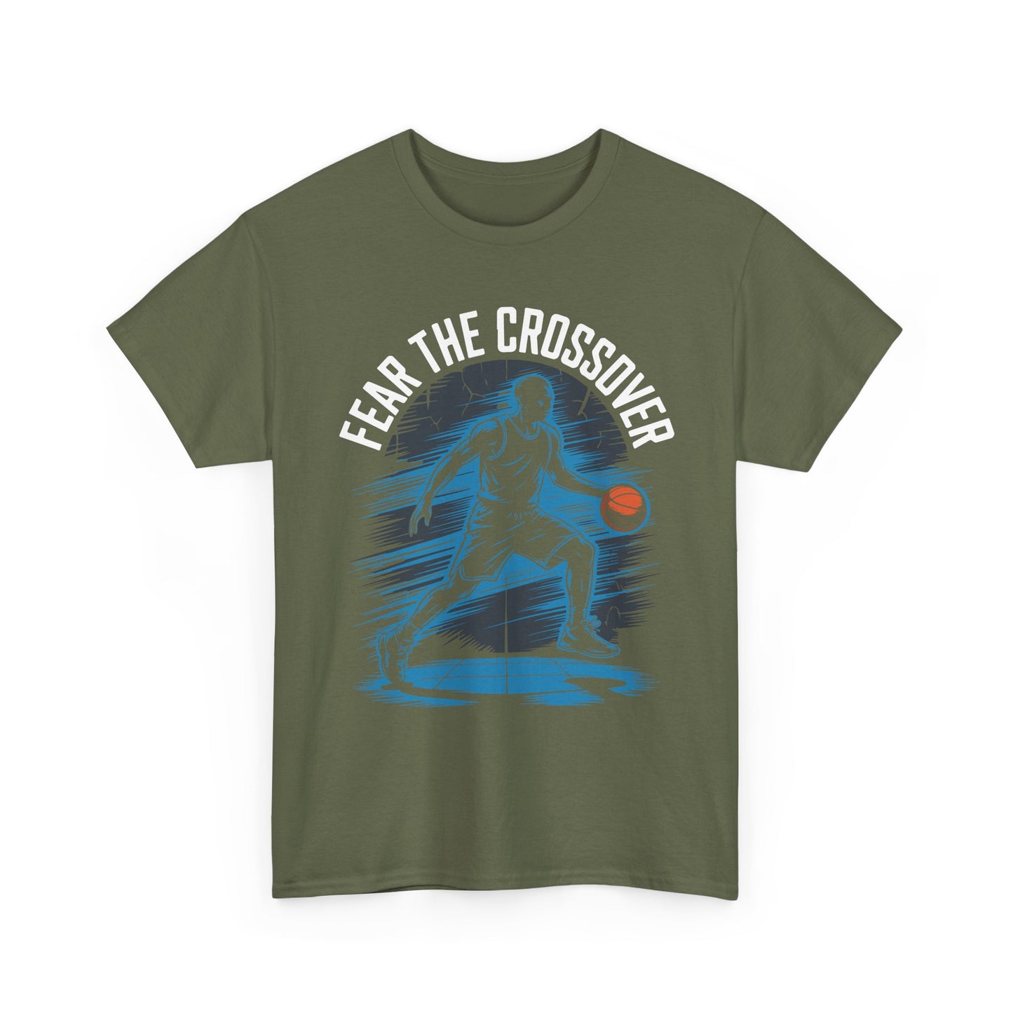 Basketball T‑Shirt - "Fear The Crossover" Dribbling Player Graphic Tee
