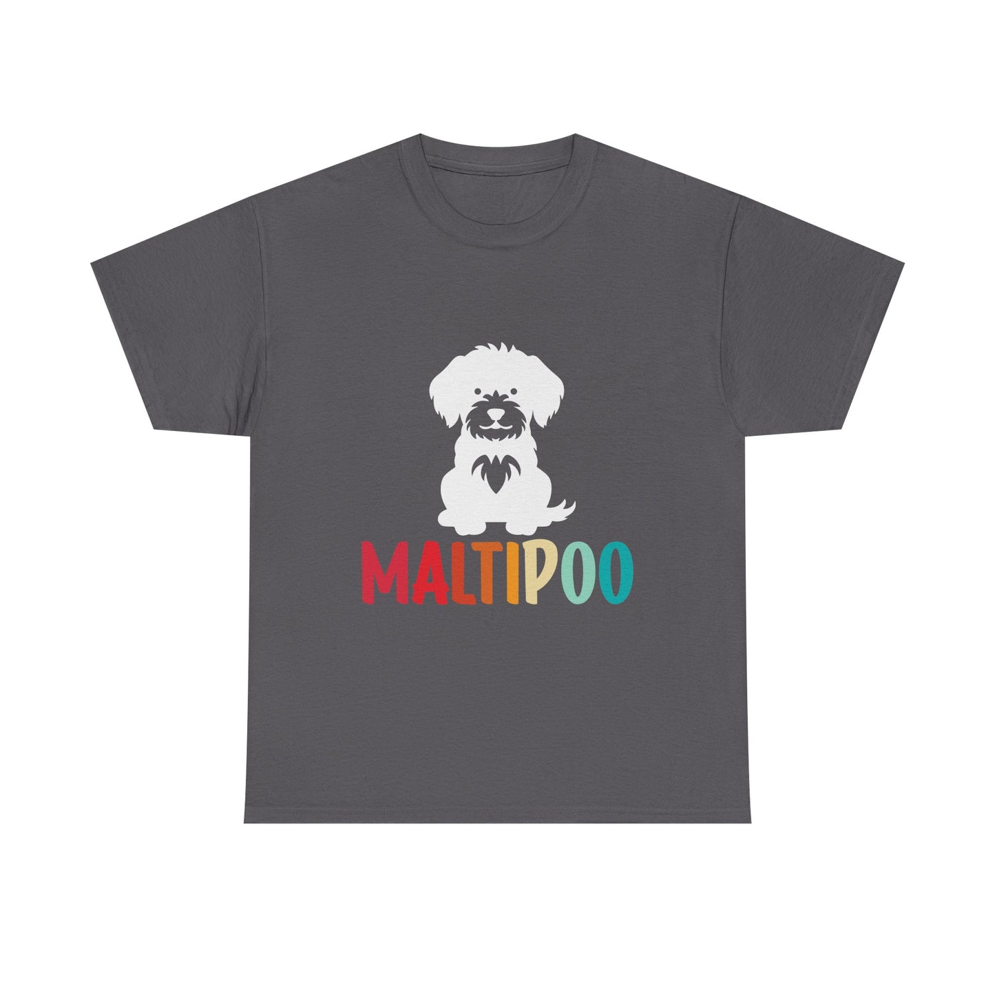 Maltipoo Graphic Tee — Retro Rainbow Dog Lover T‑Shirt