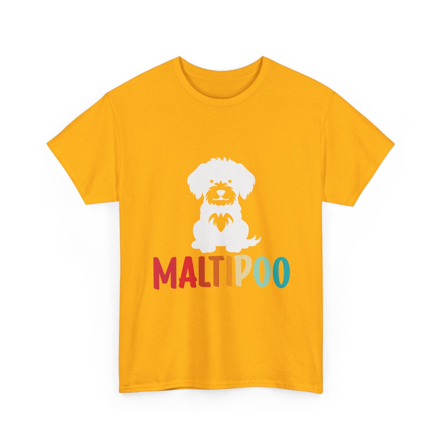 Maltipoo Graphic Tee — Retro Rainbow Dog Lover T‑Shirt