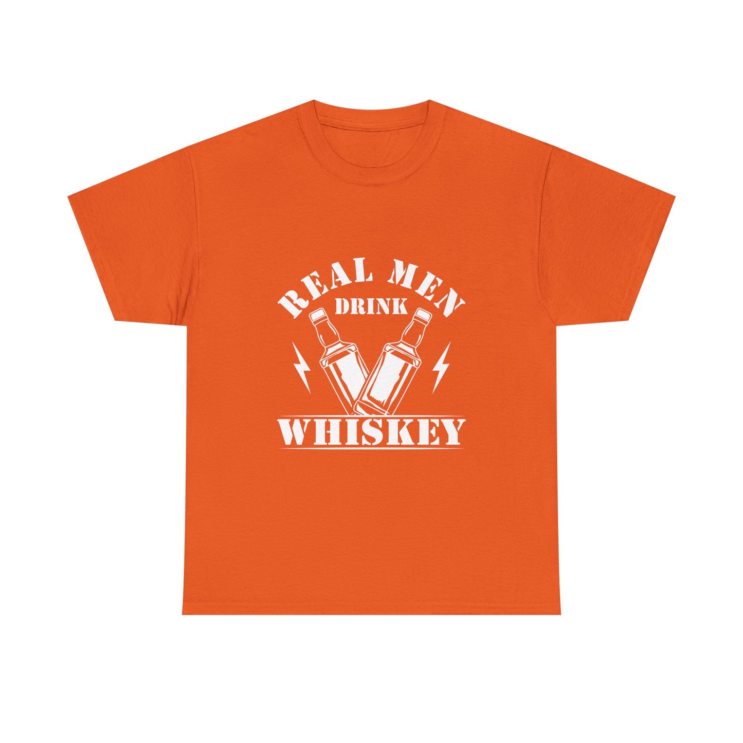 Whiskey Tee - "Real Men Drink Whiskey" Graphic T-Shirt