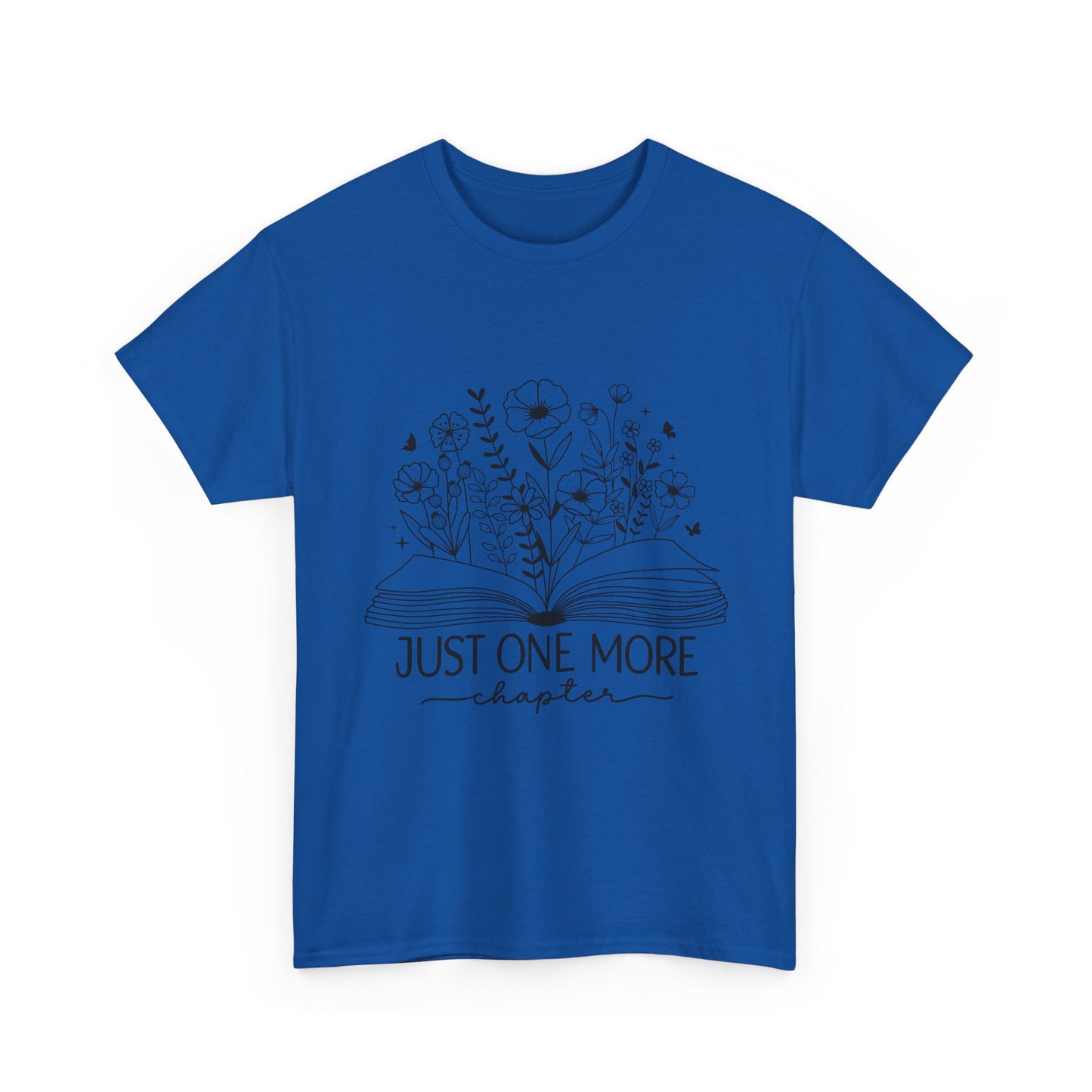 Reading T-Shirt — "Just One More Chapter" Floral Booklover Tee
