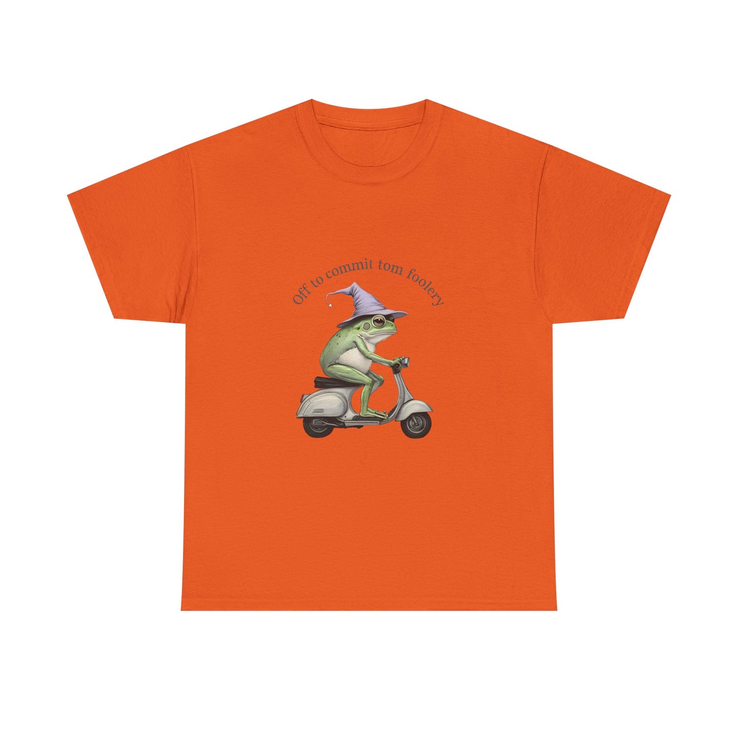 Witch Frog Scooter T-Shirt — 'off to commit form fuckery' Graphic Tee
