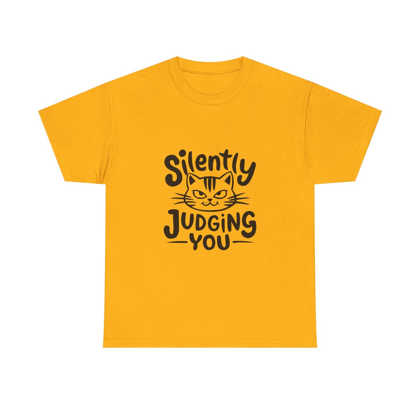 Cat T-Shirt – “Silently Judging You” Funny Graphic Tee