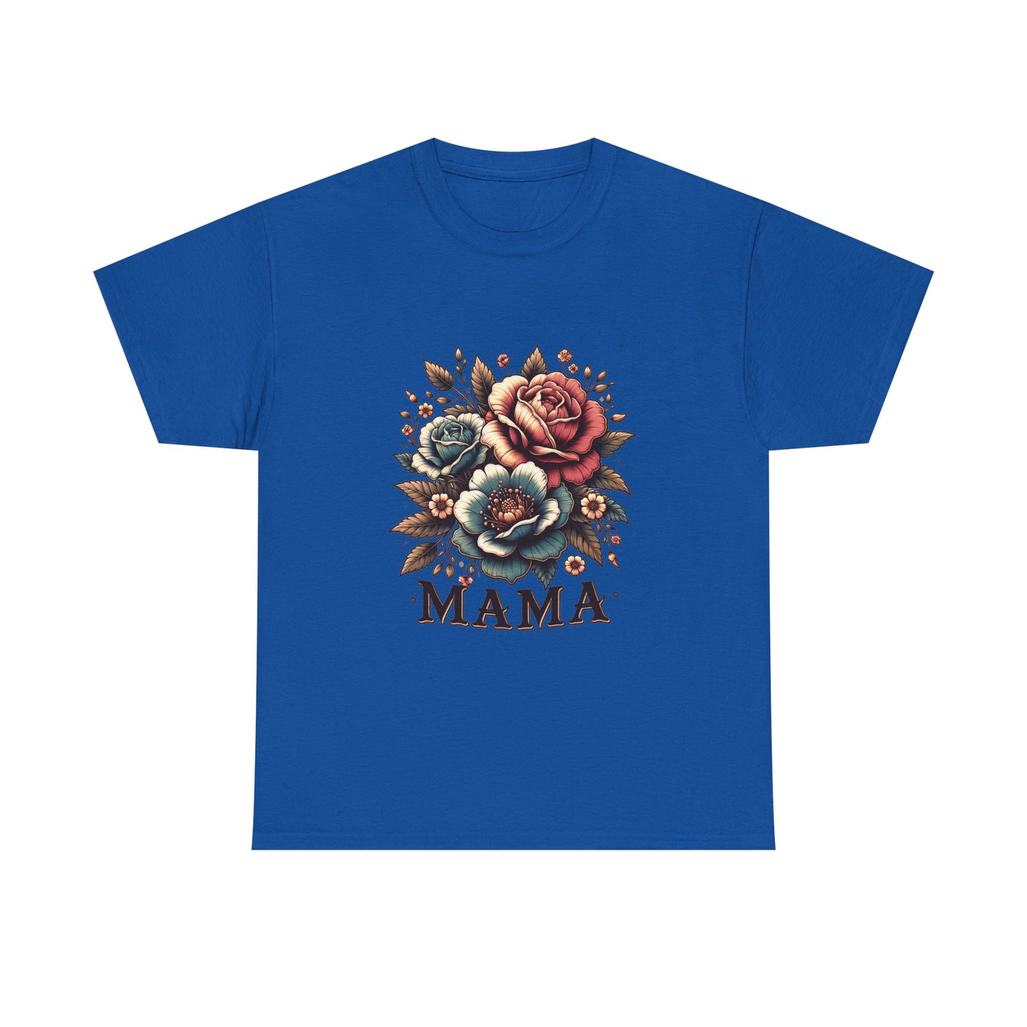 Mama Floral Tee — Vintage Roses "MAMA" Mother's Day T-Shirt