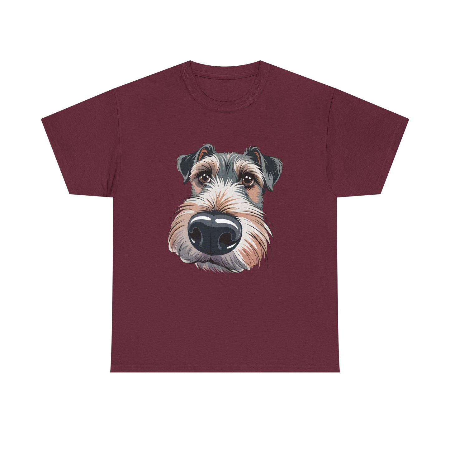 Schnauzer Nose Close-Up T-Shirt — Funny Dog Face Tee for Pet Lovers
