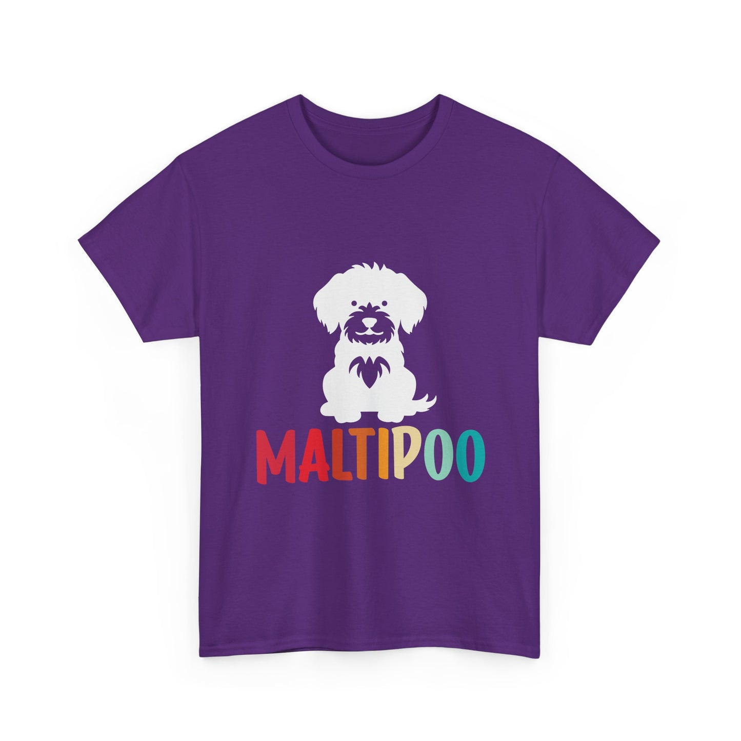 Maltipoo Graphic Tee — Retro Rainbow Dog Lover T‑Shirt