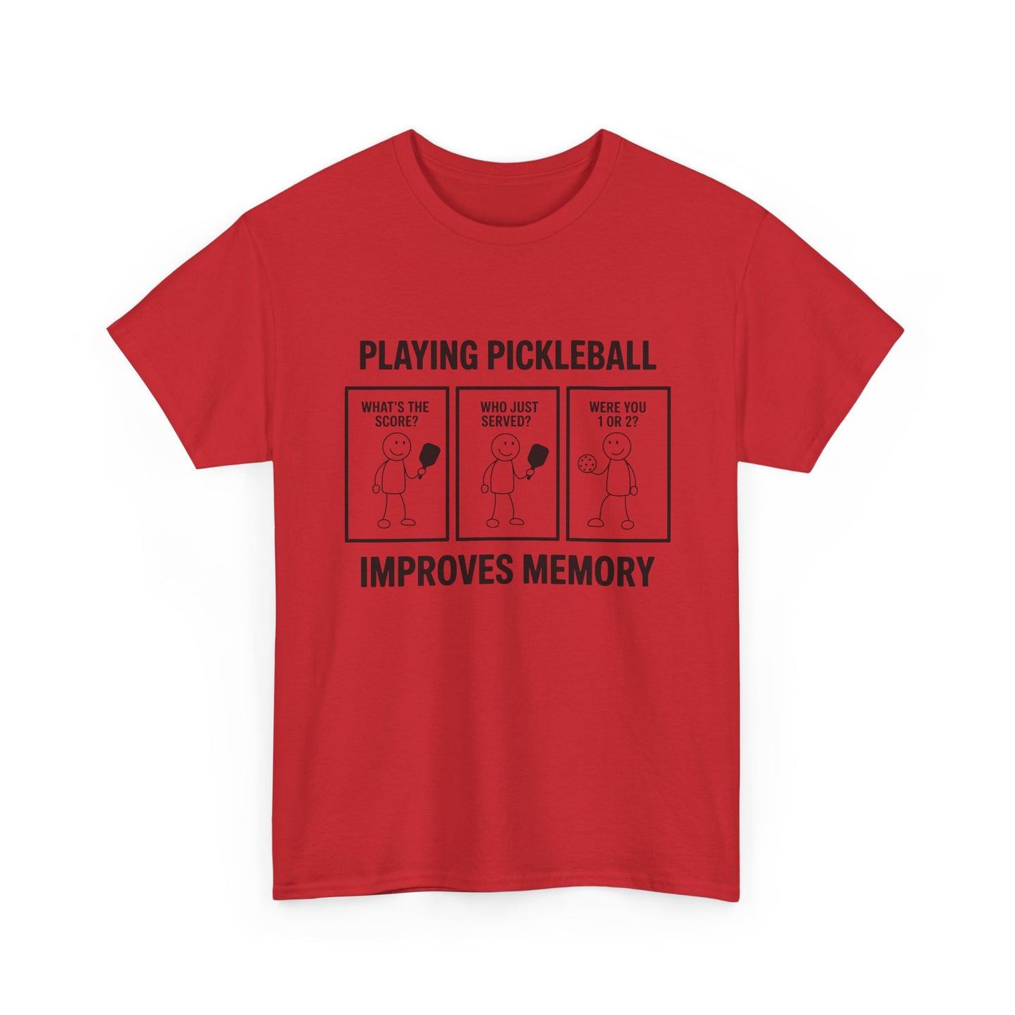 Pickleball Improves Memory Tee – Funny Pickleball Comic T-Shirt for Players