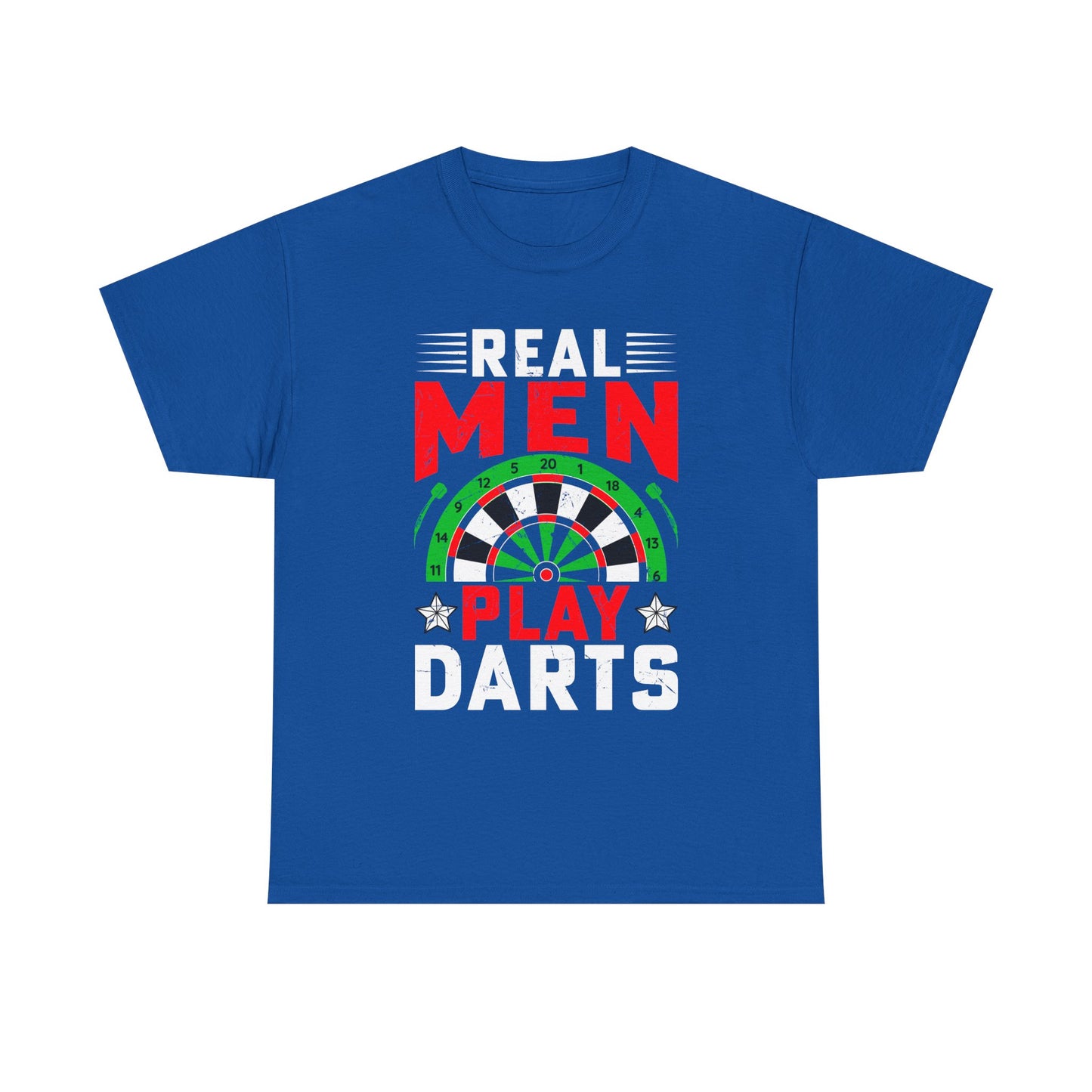 Darts T-Shirt – "Real Men Play Darts" Graphic Tee for Players & Fans