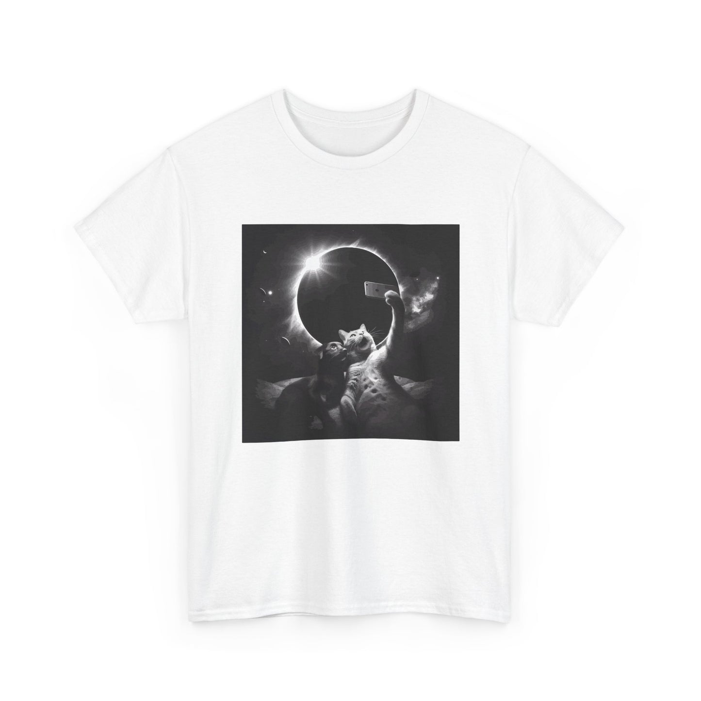 Dog and Cat Selfie Solar eclipse T-Shirt