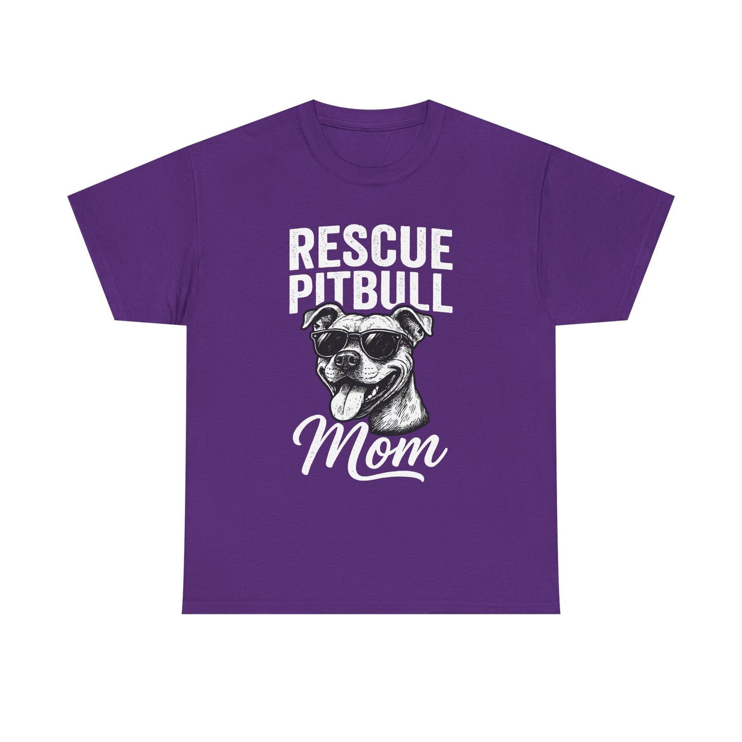 Rescue Pitbull Mom T-Shirt — Rescue Dog Lover Tee