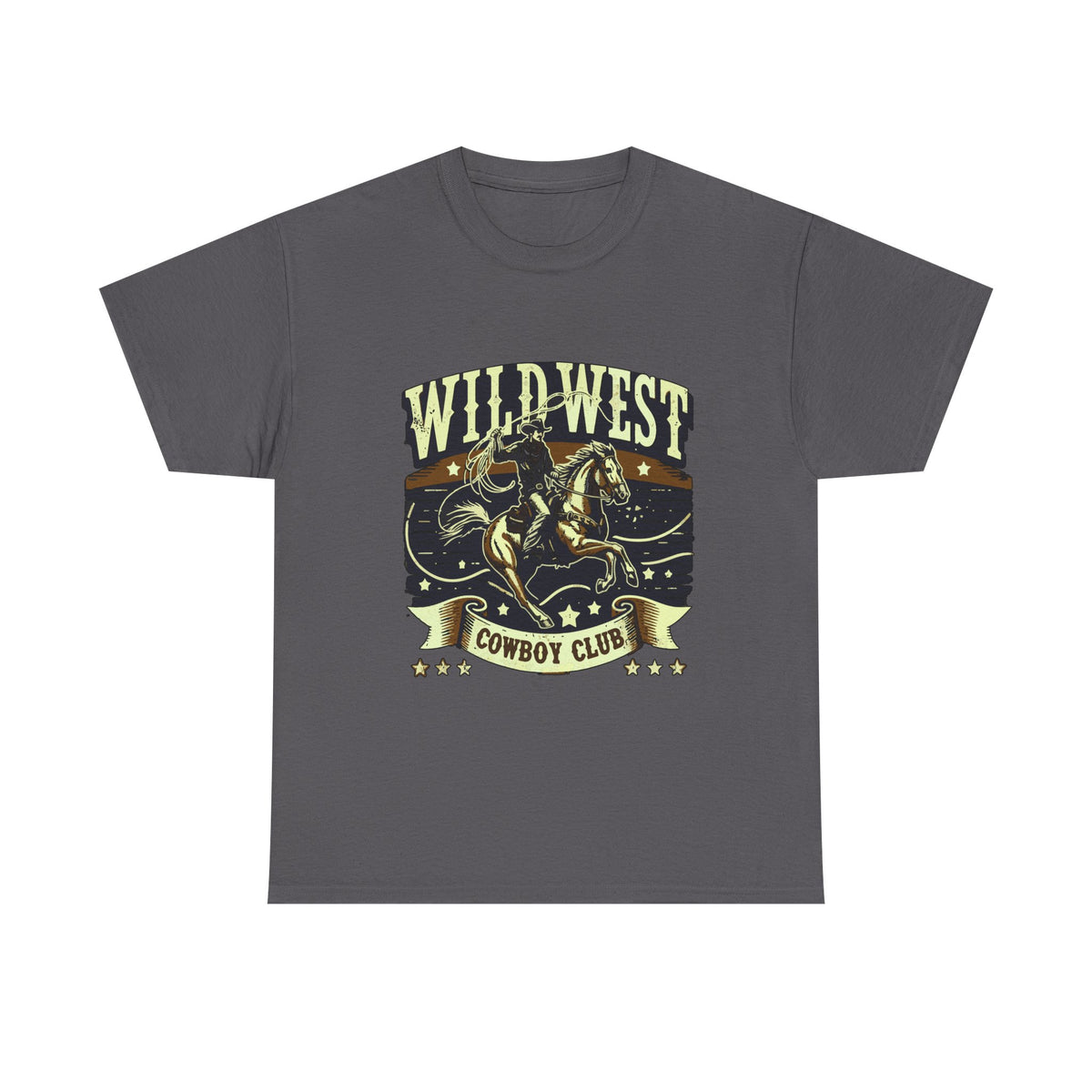 Wild West Cowboy Club T‑Shirt — Vintage Rodeo Western Graphic Tee