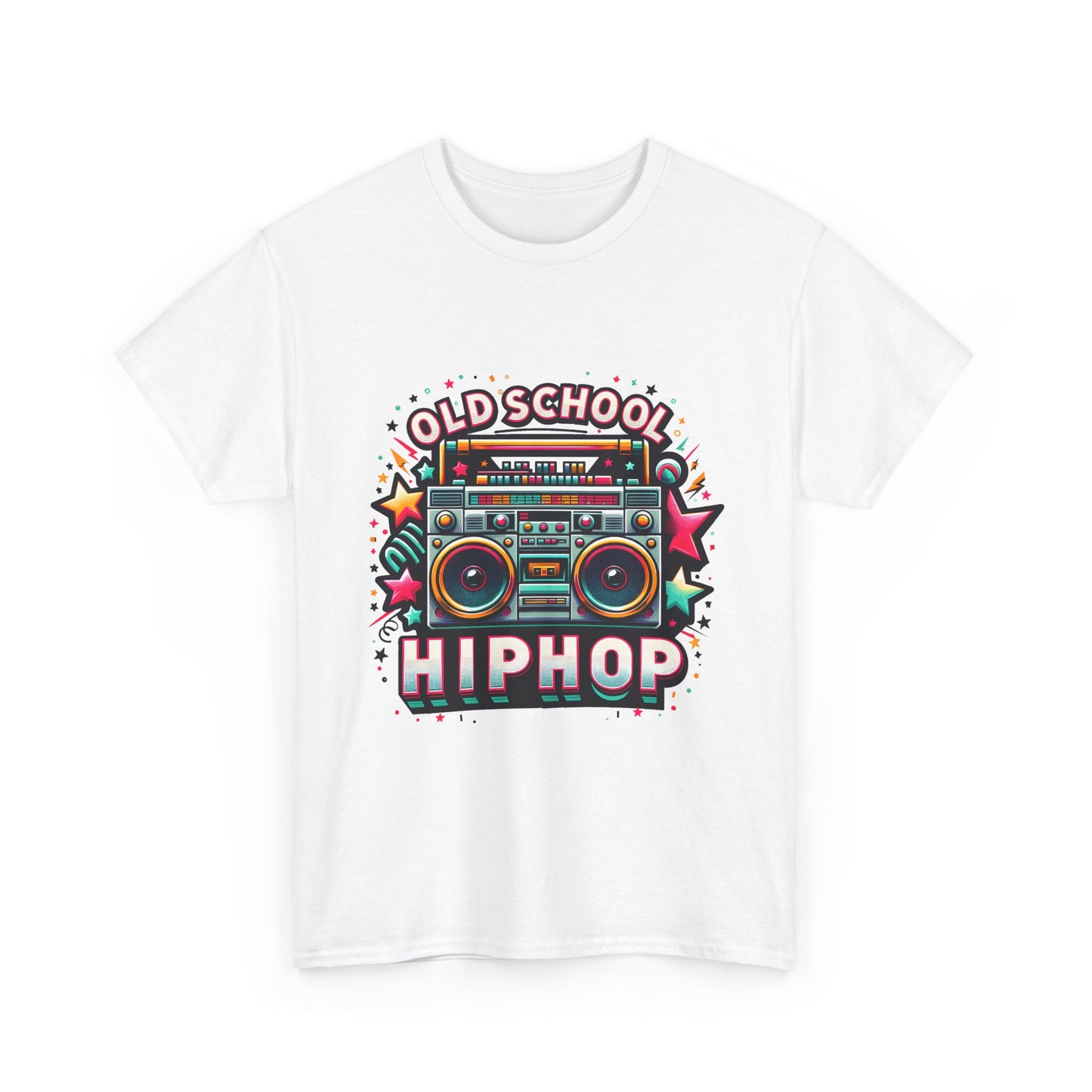 Old School Hip Hop T-Shirt — Retro Boombox Graphic Tee