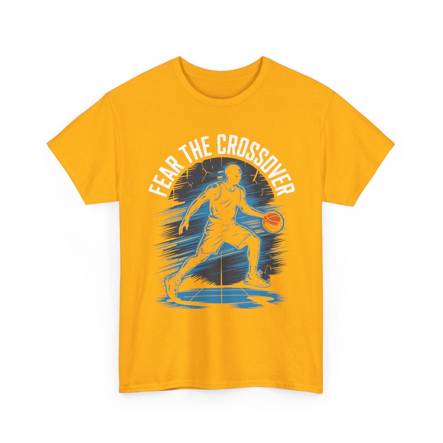 Basketball T‑Shirt - "Fear The Crossover" Dribbling Player Graphic Tee