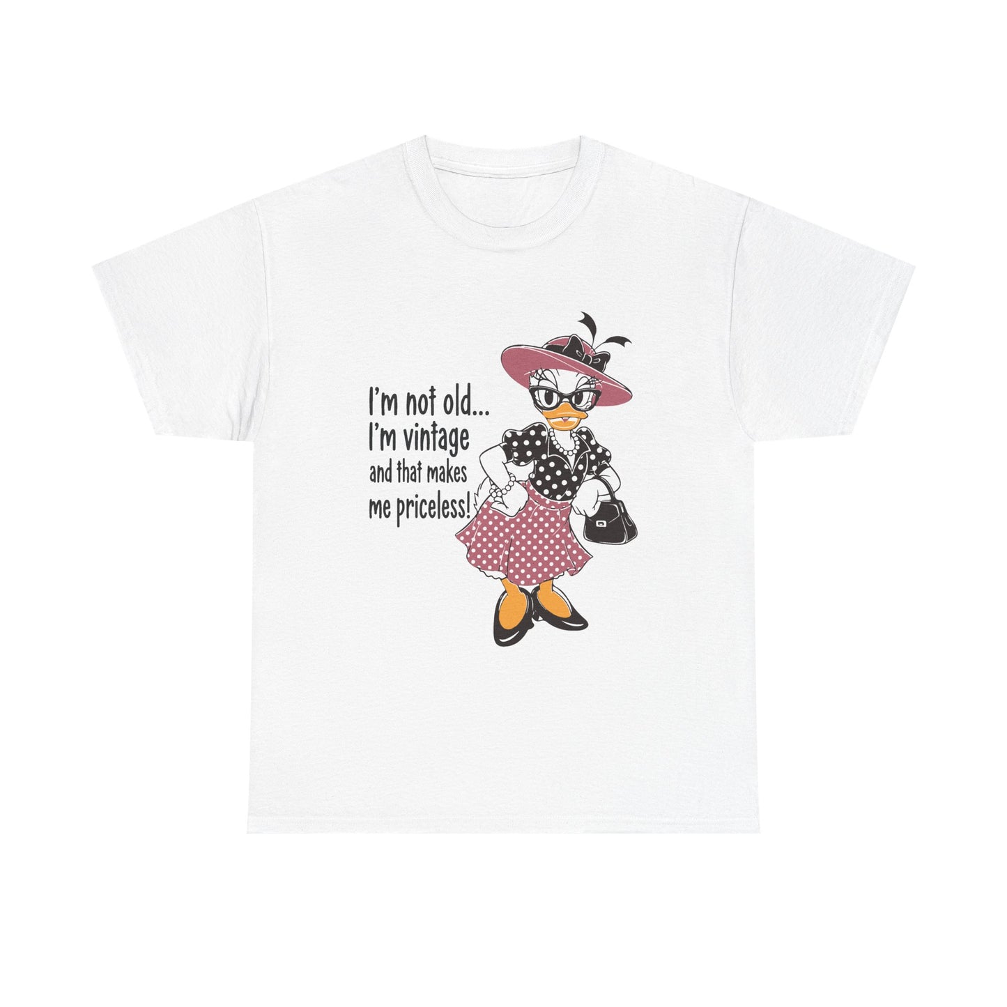 Vintage Duck Graphic Tee — "I’m not old... I’m vintage and that makes me priceless!"