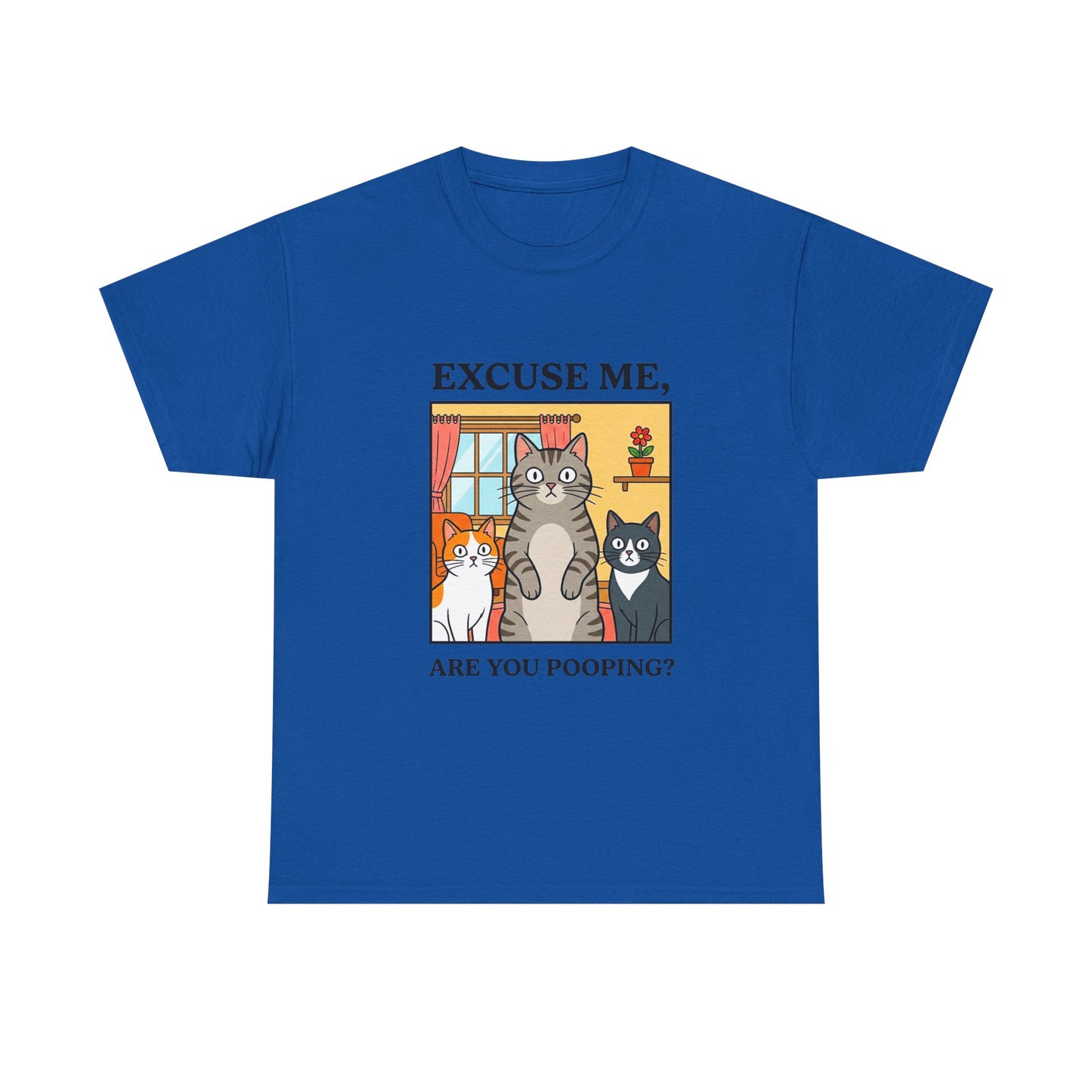 Excuse Me Are You Pooping Funny Cat T-shirt